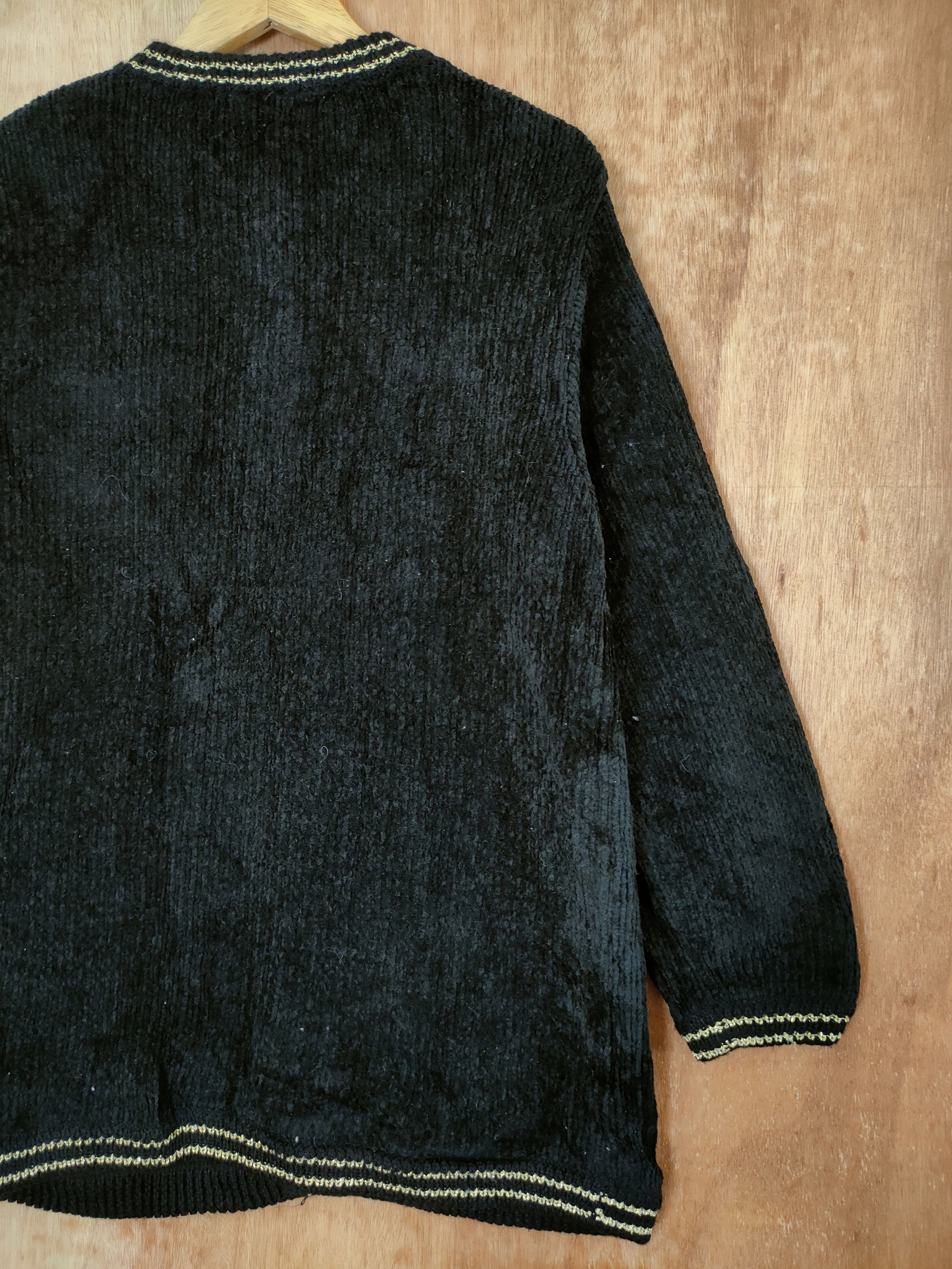 Aran Isles Knitwear × Japanese Brand DL Belle Maison cardigan mohair knitwear streetwear #46-430 Size US L / EU 52-54 / 3 - 9 Thumbnail