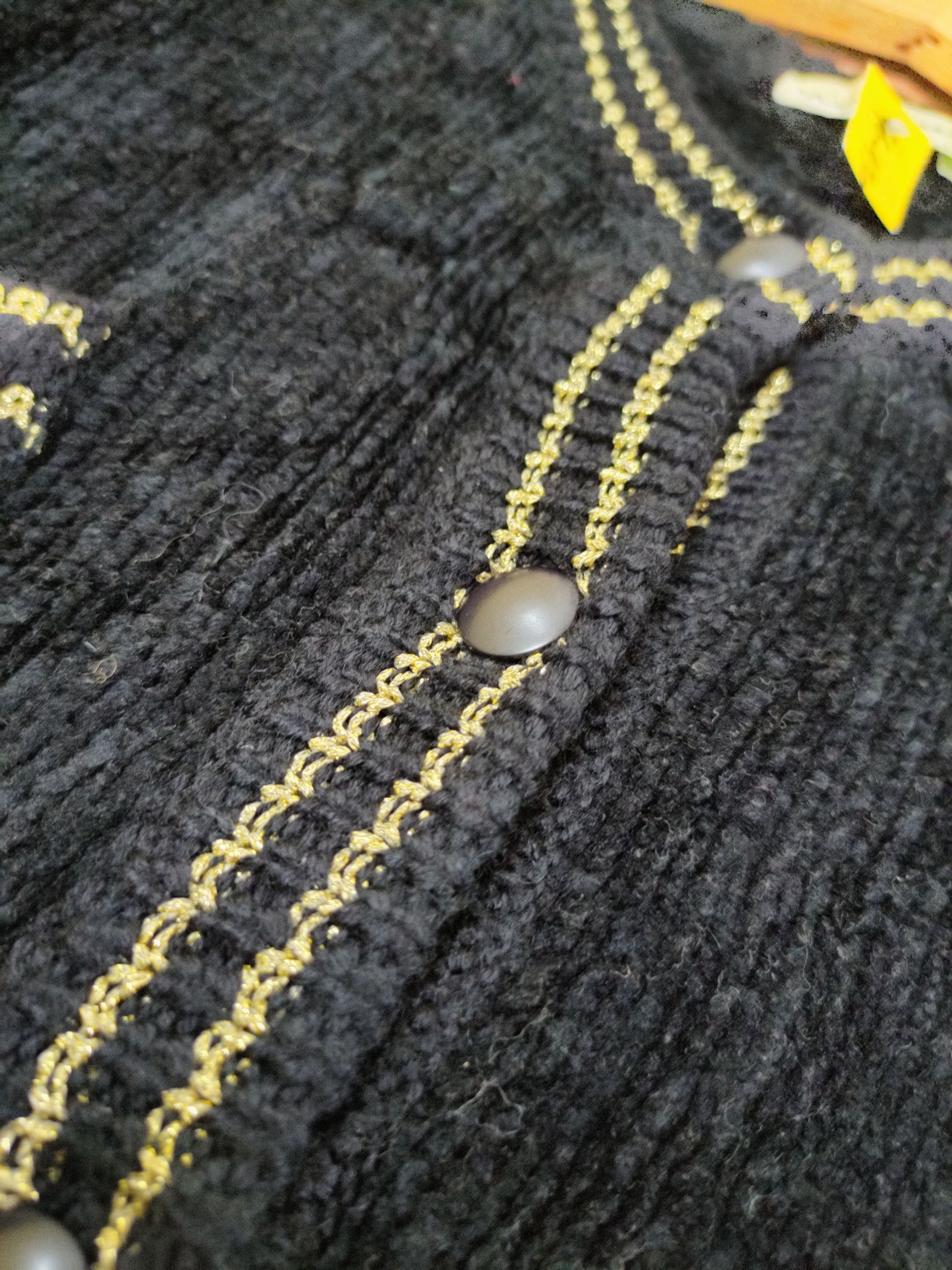 Aran Isles Knitwear × Japanese Brand DL Belle Maison cardigan mohair knitwear streetwear #46-430 Size US L / EU 52-54 / 3 - 5 Thumbnail