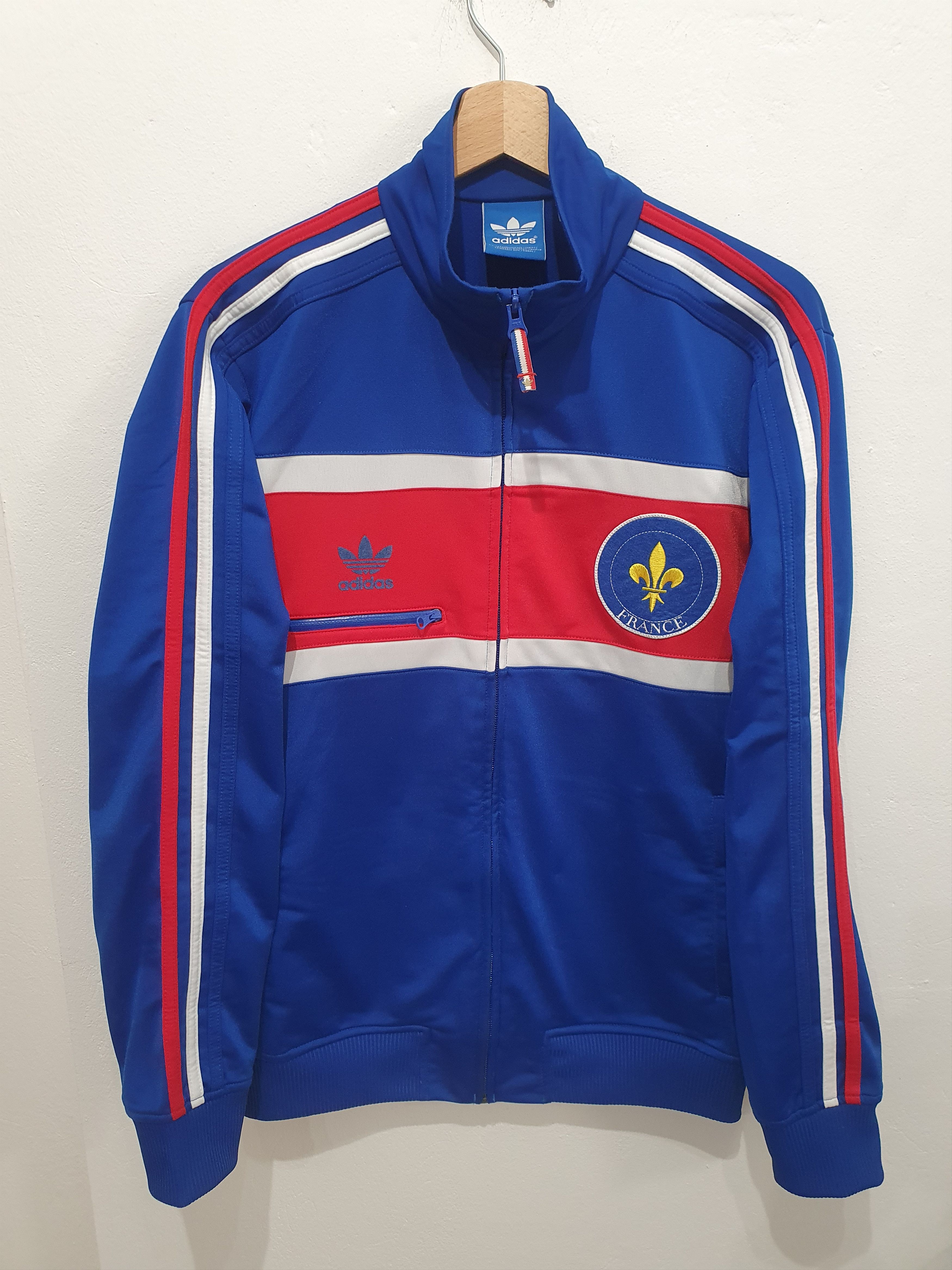 image of Adidas France Size S Trackjacket Tracksuit Soccer in Blue, Men's