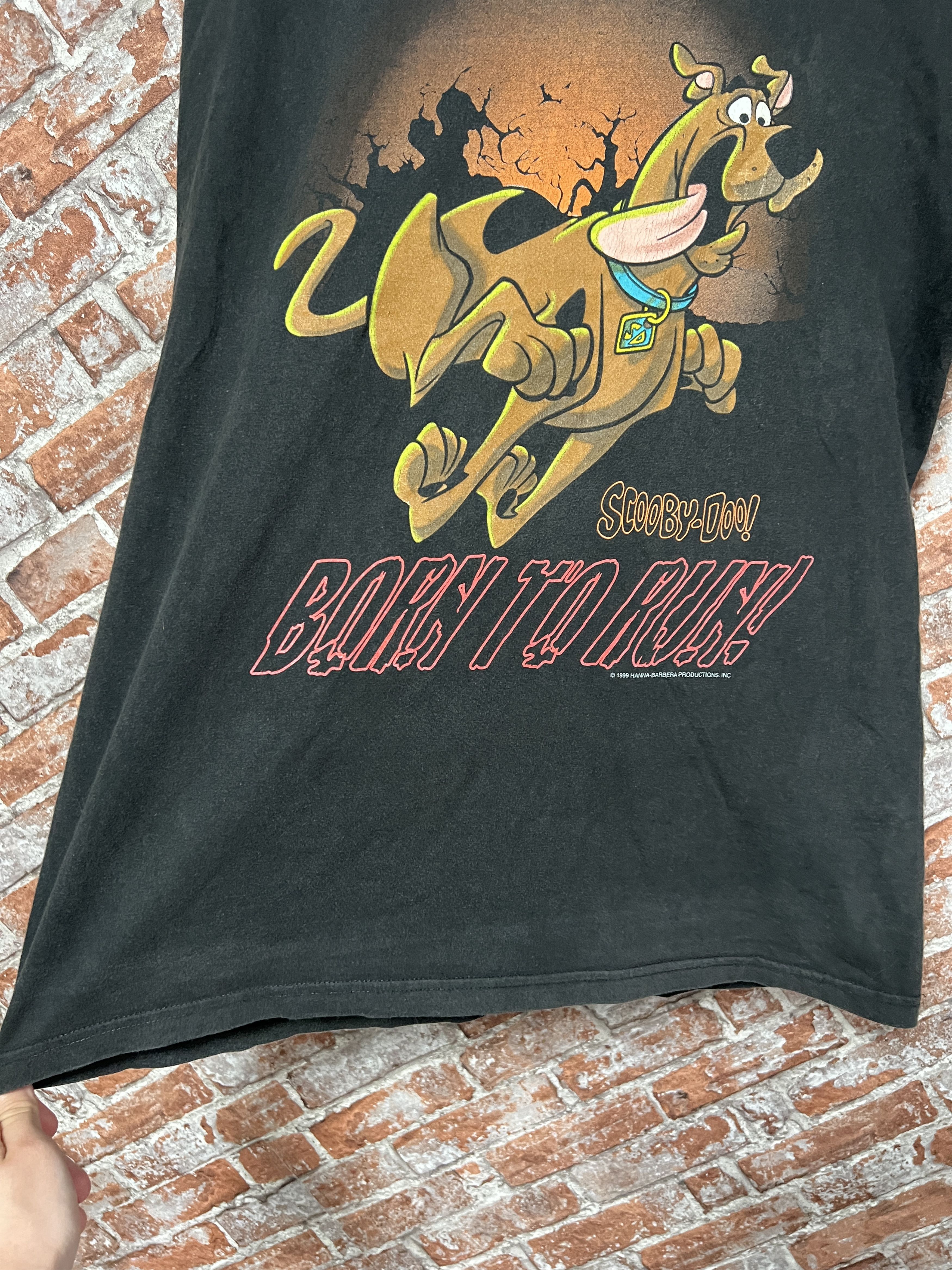 Cartoon Network Vintage 1999 Scooby Doo Born To Run Cartoon T-shirt Size US L / EU 52-54 / 3 - 8 Thumbnail