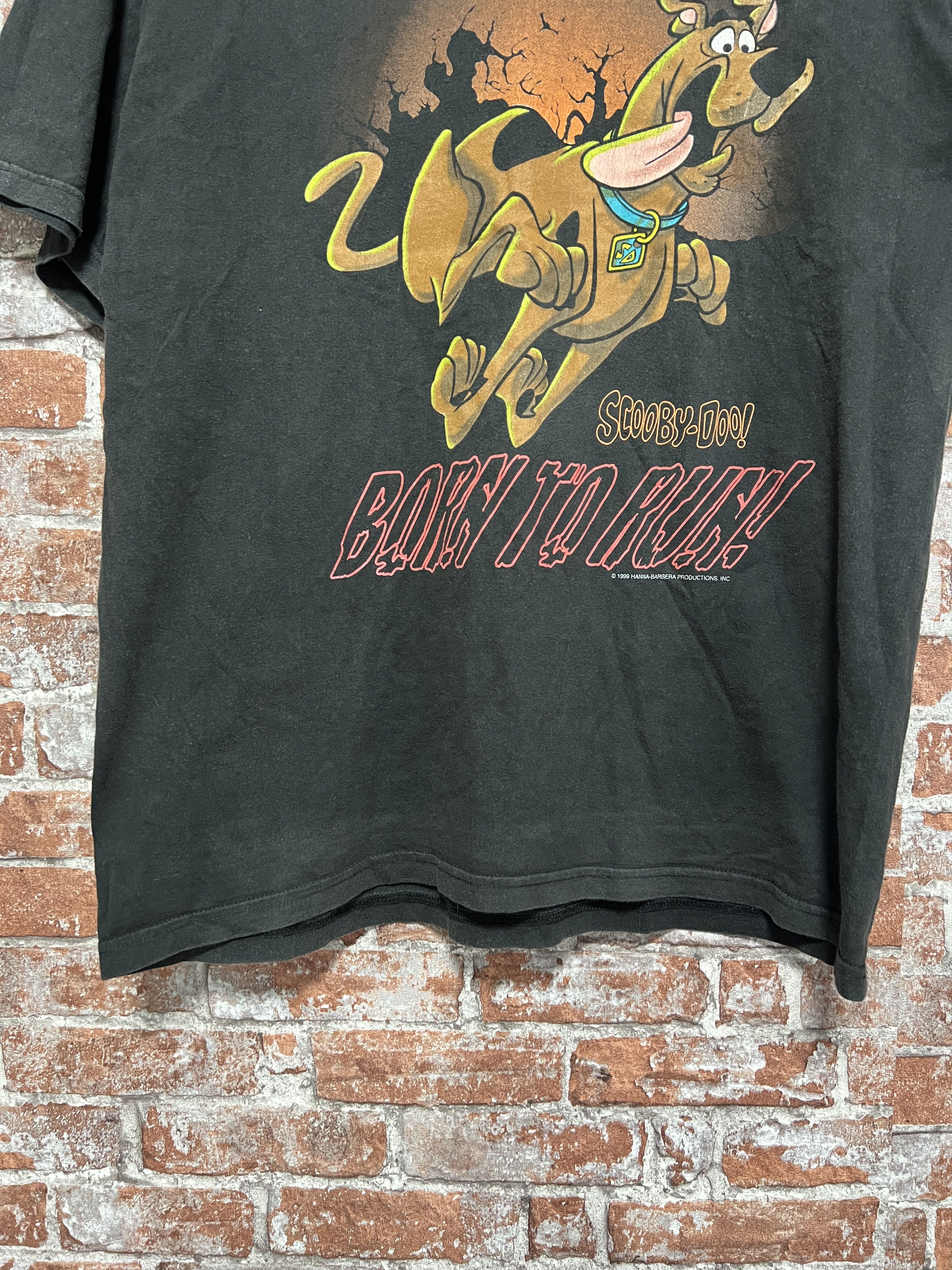 Cartoon Network Vintage 1999 Scooby Doo Born To Run Cartoon T-shirt Size US L / EU 52-54 / 3 - 7 Thumbnail
