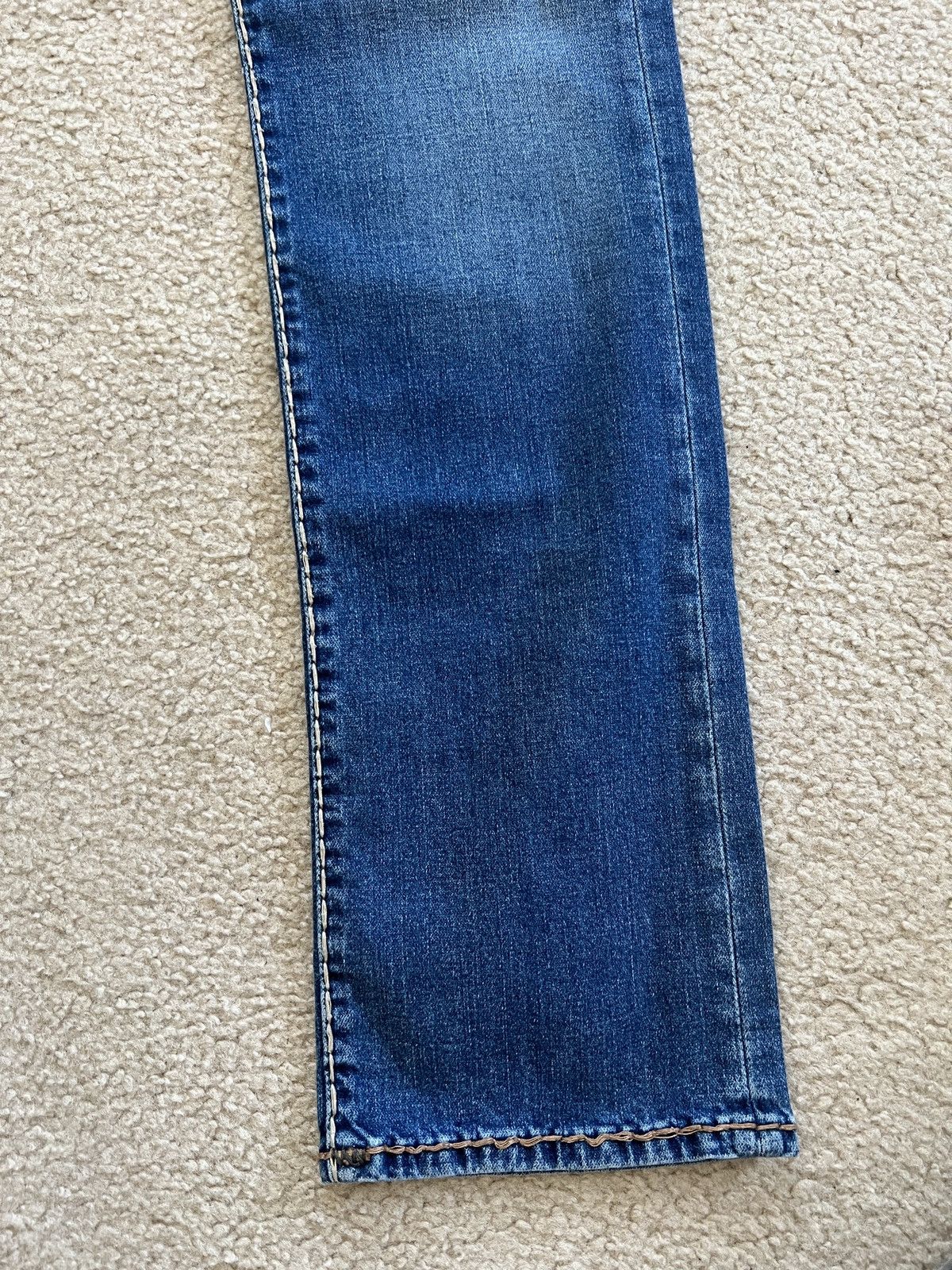 True Religion Super t straight leg relaxed fit denim jeans flap pockets 30 Size US 30 / EU 46 - 14 Thumbnail