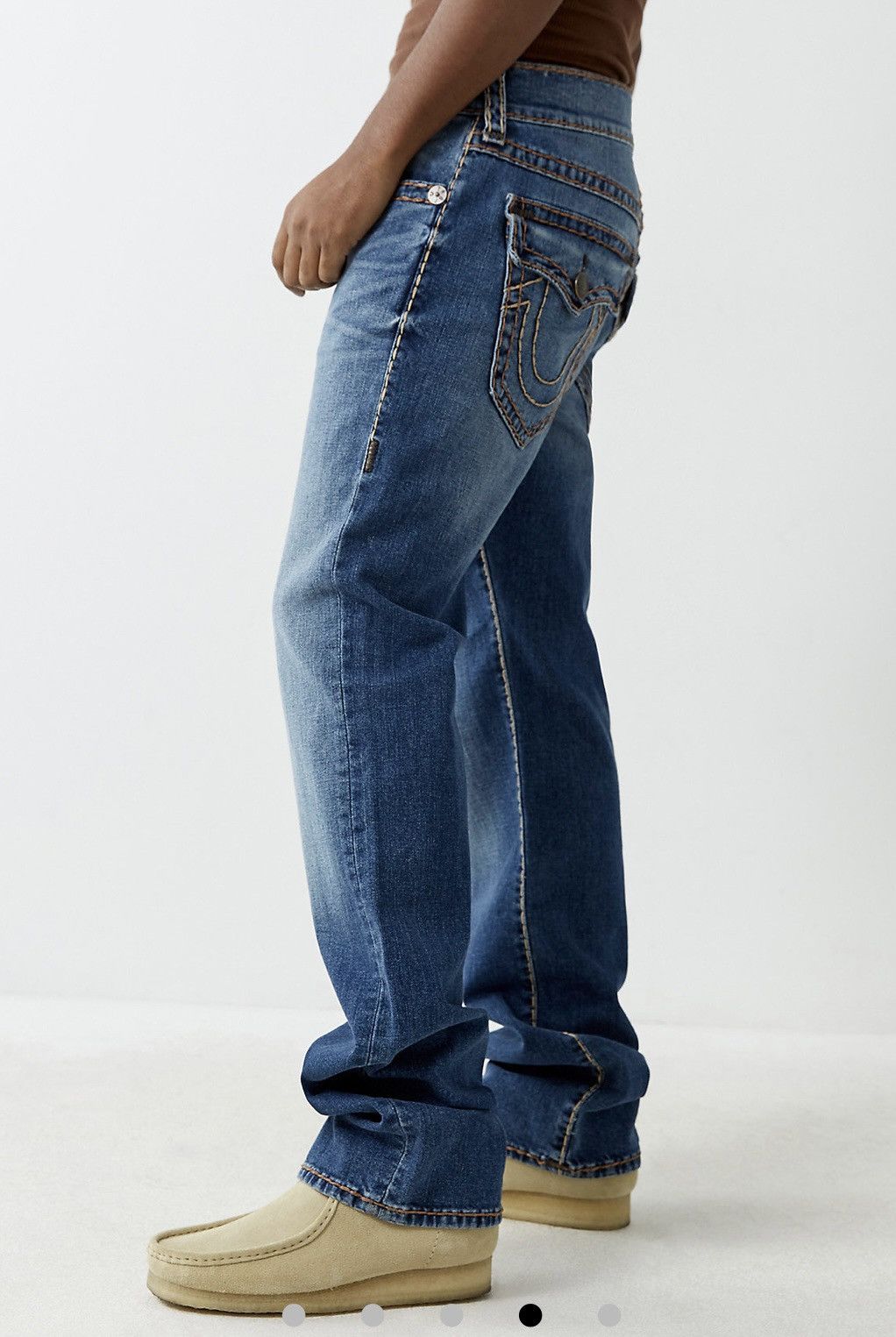 True Religion Super t straight leg relaxed fit denim jeans flap pockets 30 Size US 30 / EU 46 - 5 Thumbnail