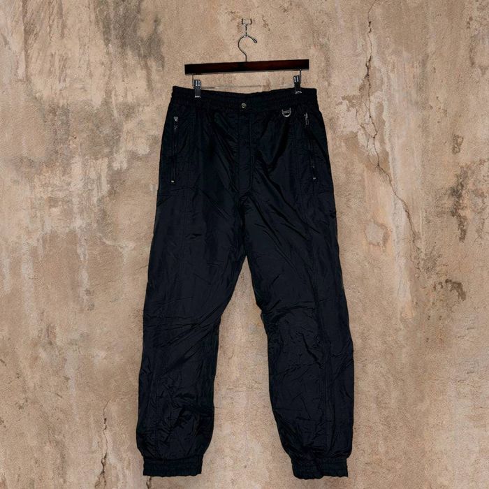 Vintage Vintage Drift Snow Pants Jet Black Nylon Baggy Fit Large 90s ...