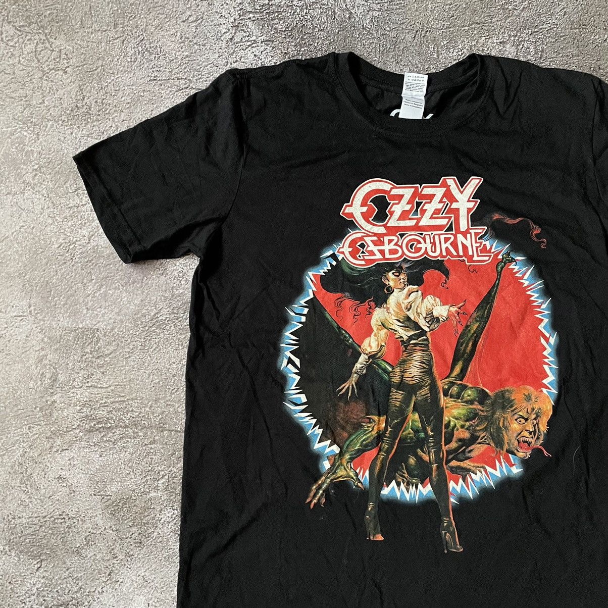 Band Tees Vintage RIP Ozzy Osborne Dead Face Horror Tee Size US M / EU 48-50 / 2 - 4 Thumbnail