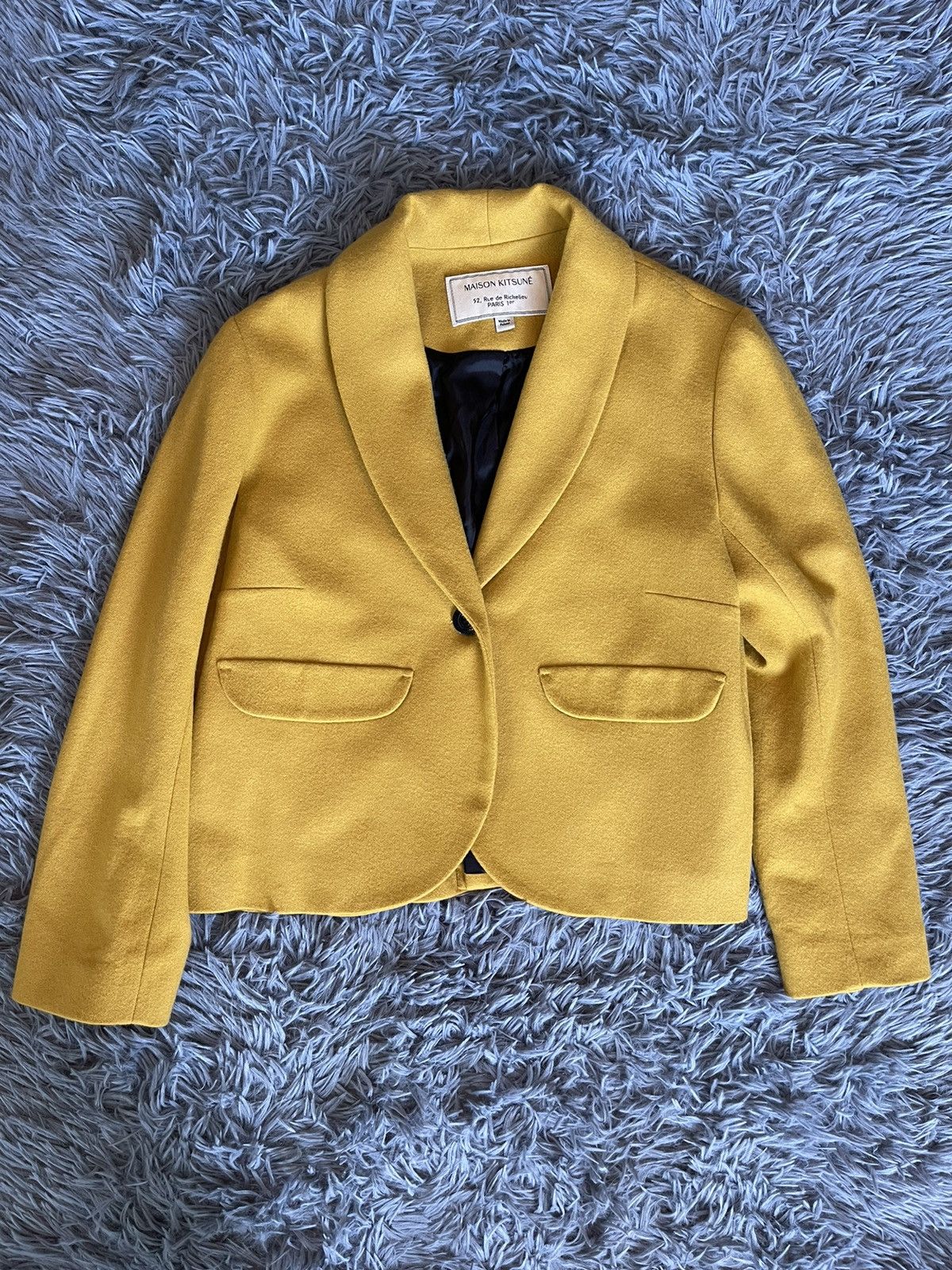Japanese Brand × Maison Kitsune Maison Kitsune cashmere + wool blazer Size S / US 4 / IT 40 - 1 Thumbnail