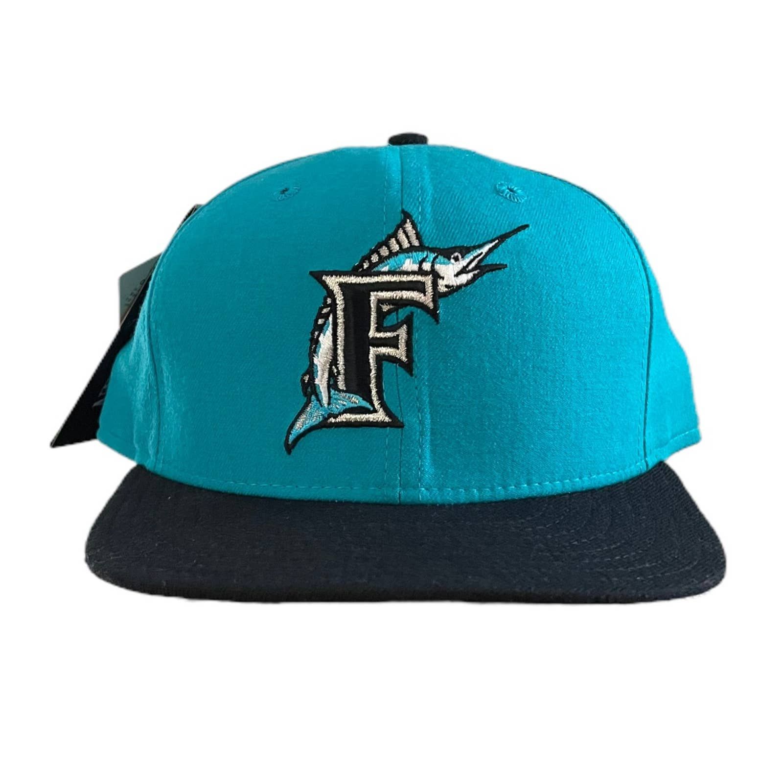 Casquette New Era Florida Marlins Heritage Series Cooperstown - Taille 7 1/2 - Noire Neuve Avec étiquettes
