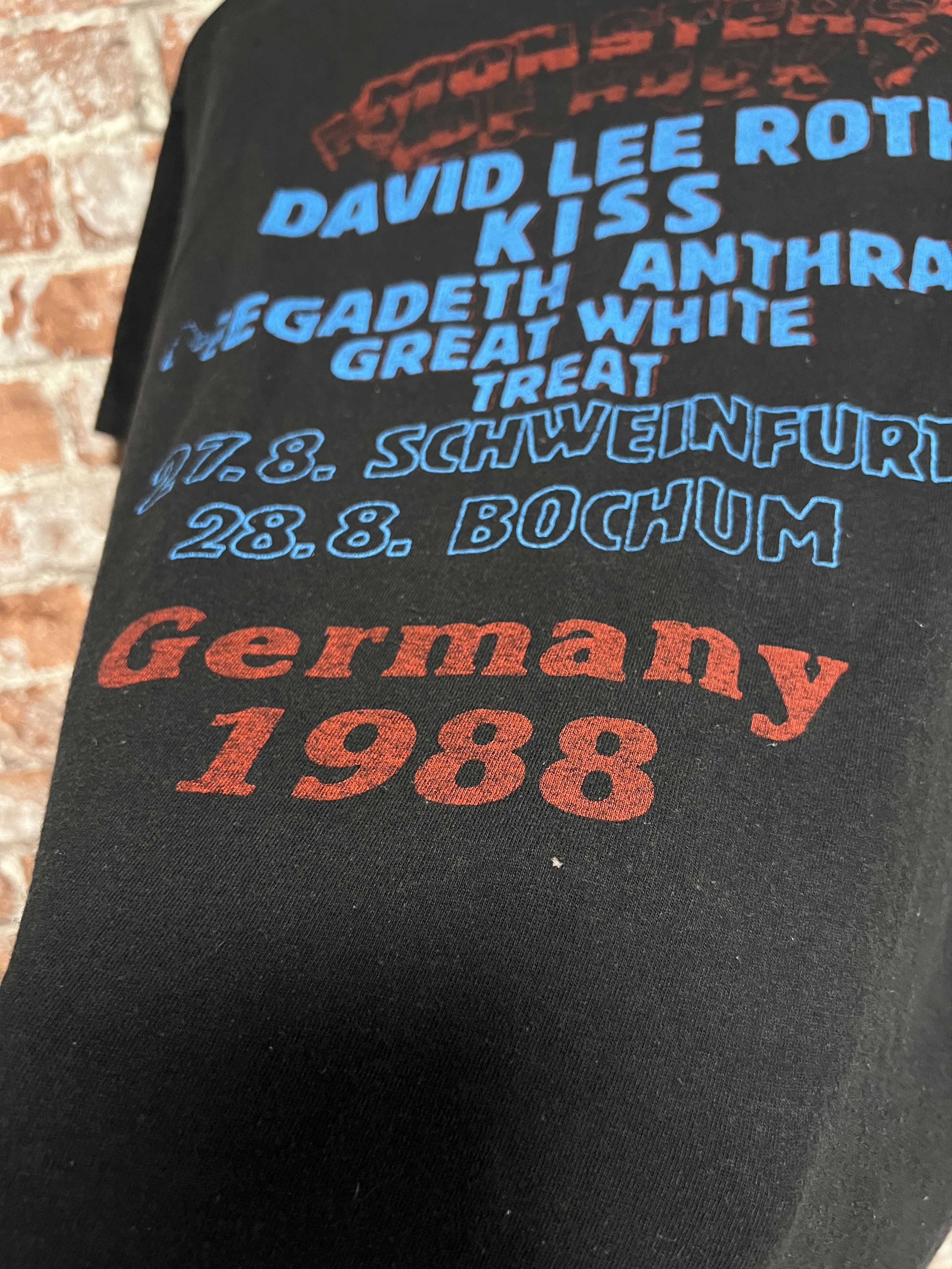 Band Tees × Vintage Vintage 1988 Monsters of Rock Germany Festival T-shirt Size US XL / EU 56 / 4 - 20 Thumbnail