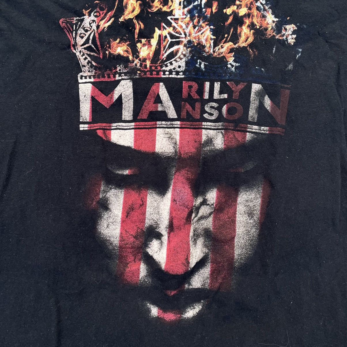 Vintage Vintage 90s Marilyn Manson Faded Graphic Band Tee Grunge L Size US L / EU 52-54 / 3 - 6 Thumbnail