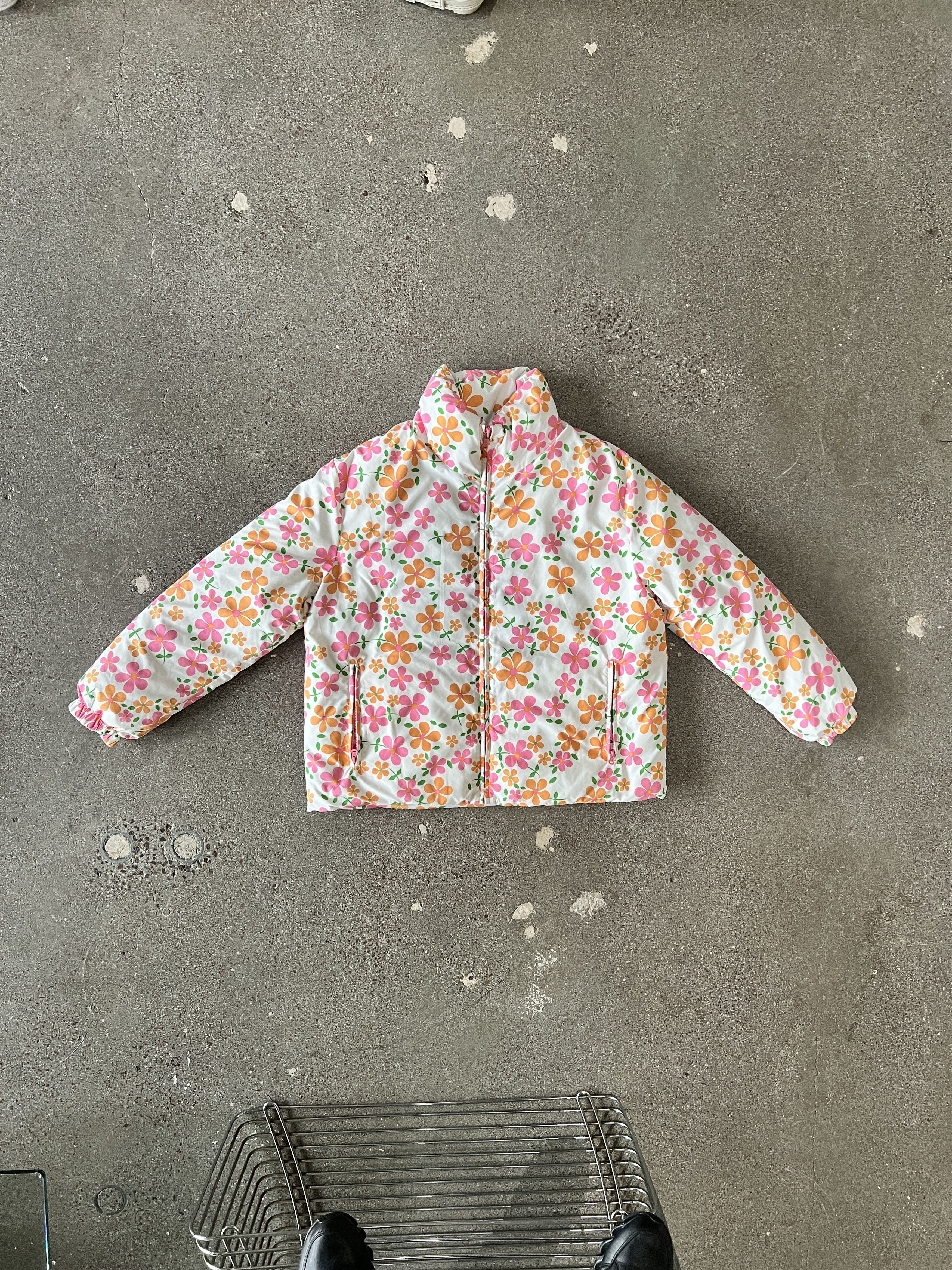 image of Erl $1330 Floral Print Puffer, Men's (Size Small)