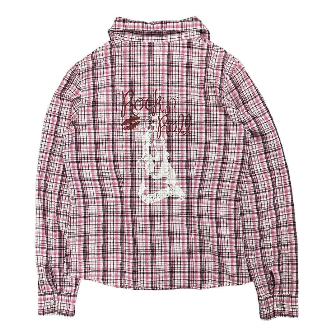 image of 20471120 x Beauty Beast Romantic Mocha Rock N Roll Wastern Shirt in See On Pict, Women's (Size Medi