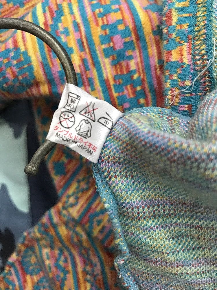 Japanese Brand × Kenzo KENZO Japan Abstract Tribal Striped Long Sleeve t shirt Size US M / EU 48-50 / 2 - 11 Thumbnail