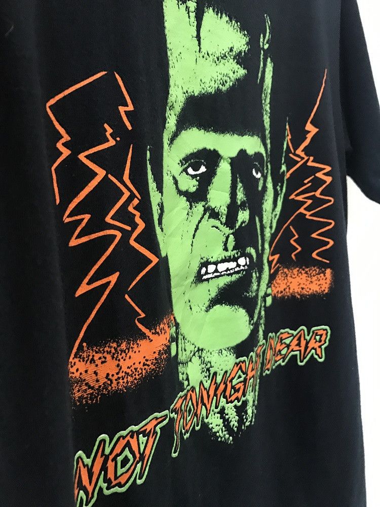 Vintage VTG 80s Frankenstein Not Tonight Dear Horror Movie t shirt Size US S / EU 44-46 / 1 - 5 Thumbnail
