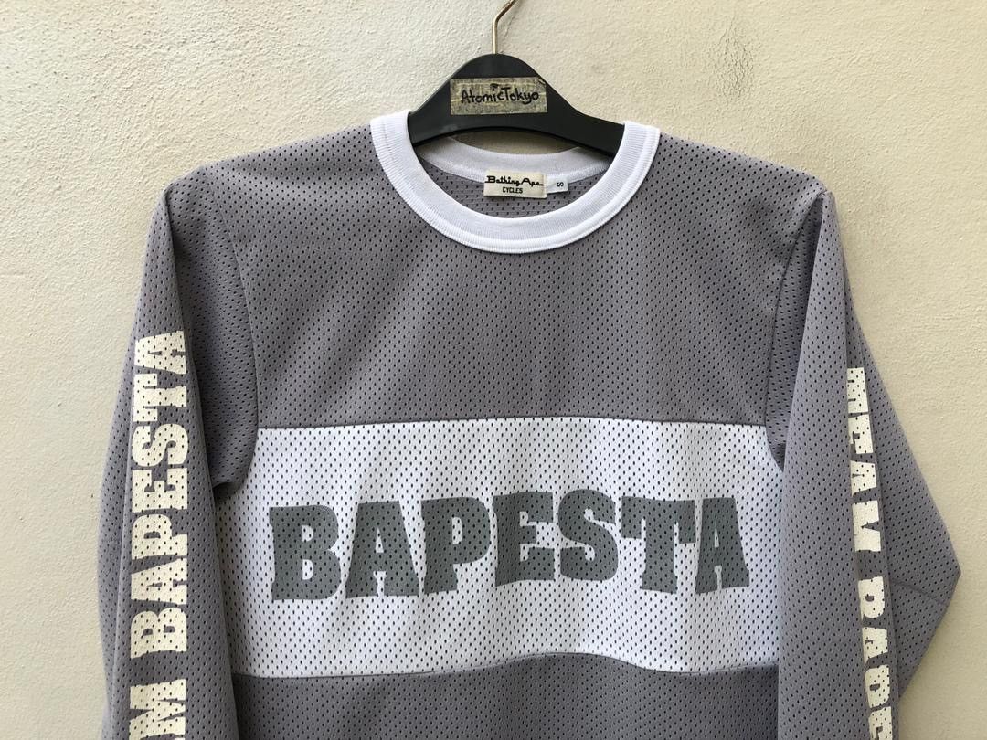Bape Vintage BAPESTA Long Sleeves Mesh t shirt Size US S / EU 44-46 / 1 - 2 Thumbnail