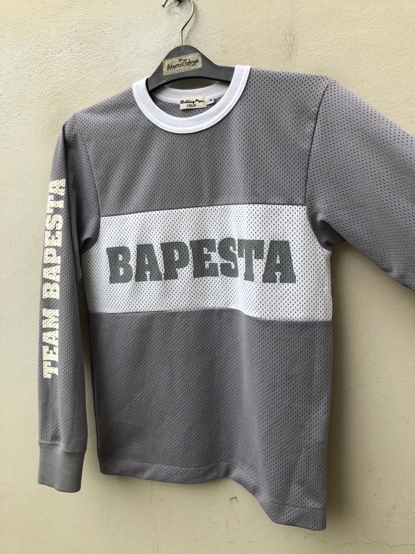 Bape Vintage BAPESTA Long Sleeves Mesh t shirt Size US S / EU 44-46 / 1 - 4 Thumbnail