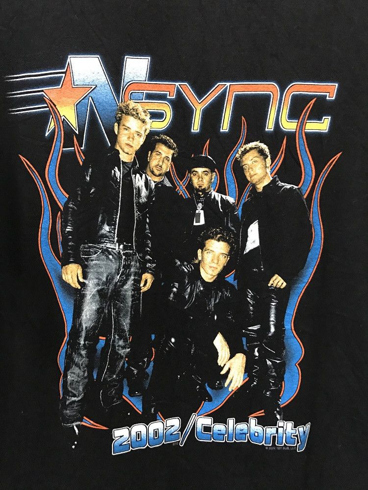 Band Tees 2002 N SYNC Celebrity Double Sided Band t shirt Size US M / EU 48-50 / 2 - 3 Thumbnail