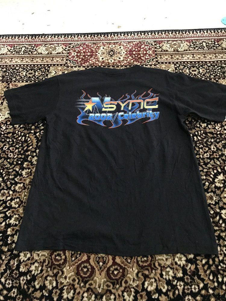 Band Tees 2002 N SYNC Celebrity Double Sided Band t shirt Size US M / EU 48-50 / 2 - 8 Thumbnail