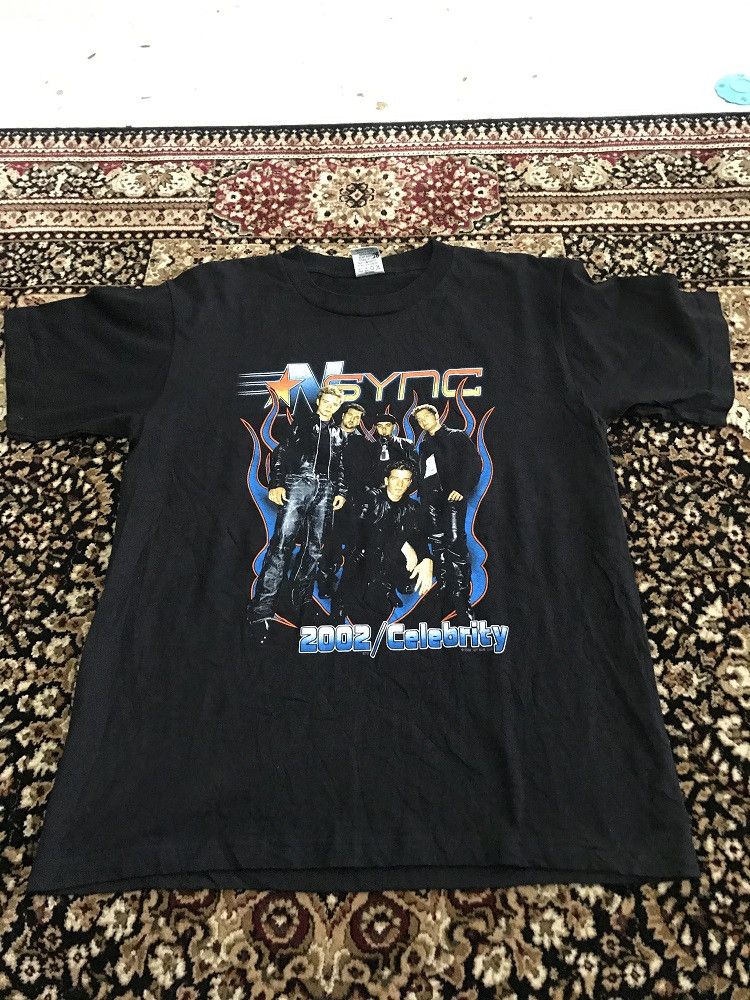 Band Tees 2002 N SYNC Celebrity Double Sided Band t shirt Size US M / EU 48-50 / 2 - 7 Thumbnail