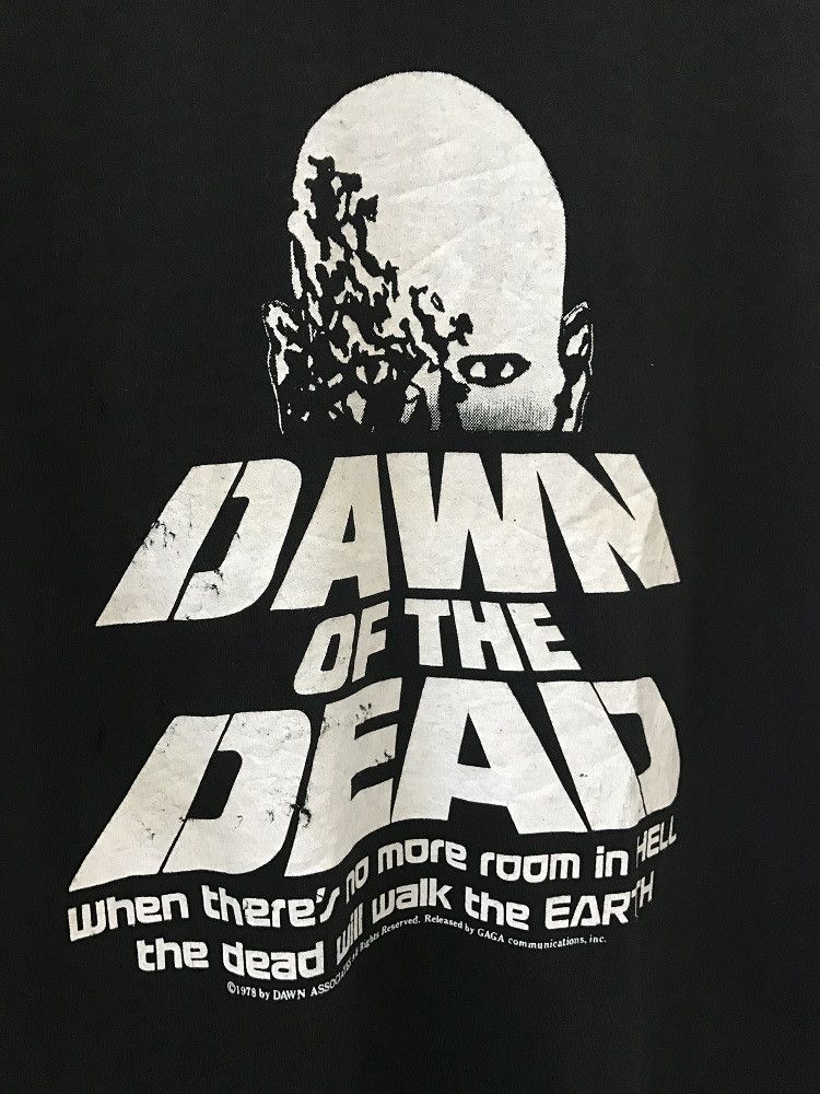 Vintage 80s 90s Dawn Of The Dead 1978 Movie t shirt Size US M / EU 48-50 / 2 - 2 Thumbnail