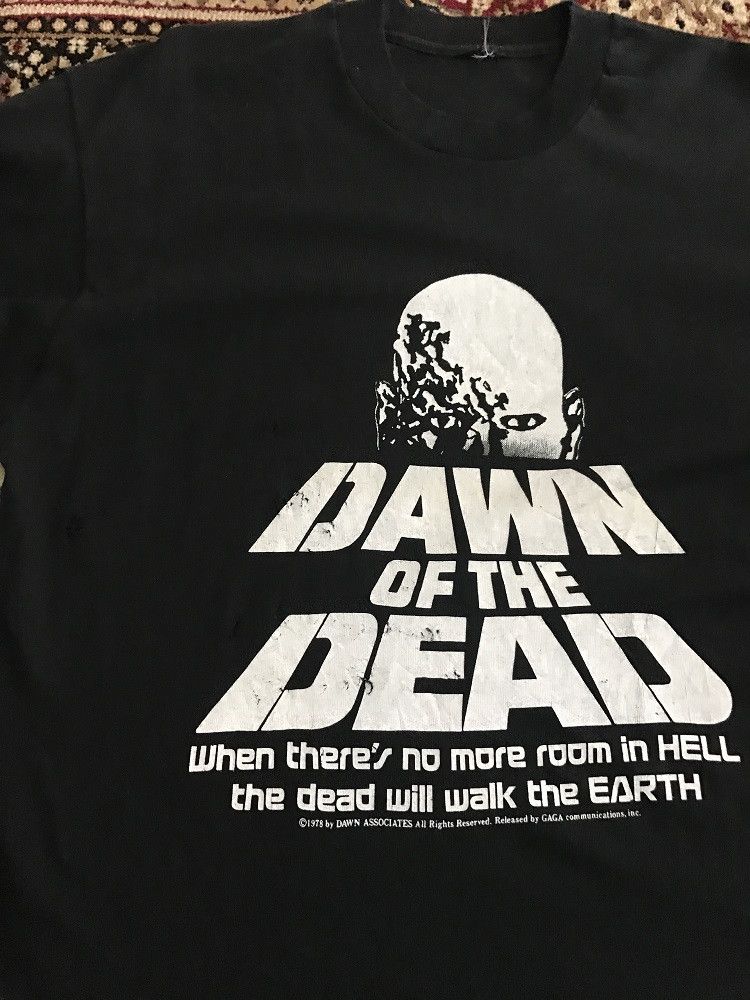 Vintage 80s 90s Dawn Of The Dead 1978 Movie t shirt Size US M / EU 48-50 / 2 - 11 Thumbnail