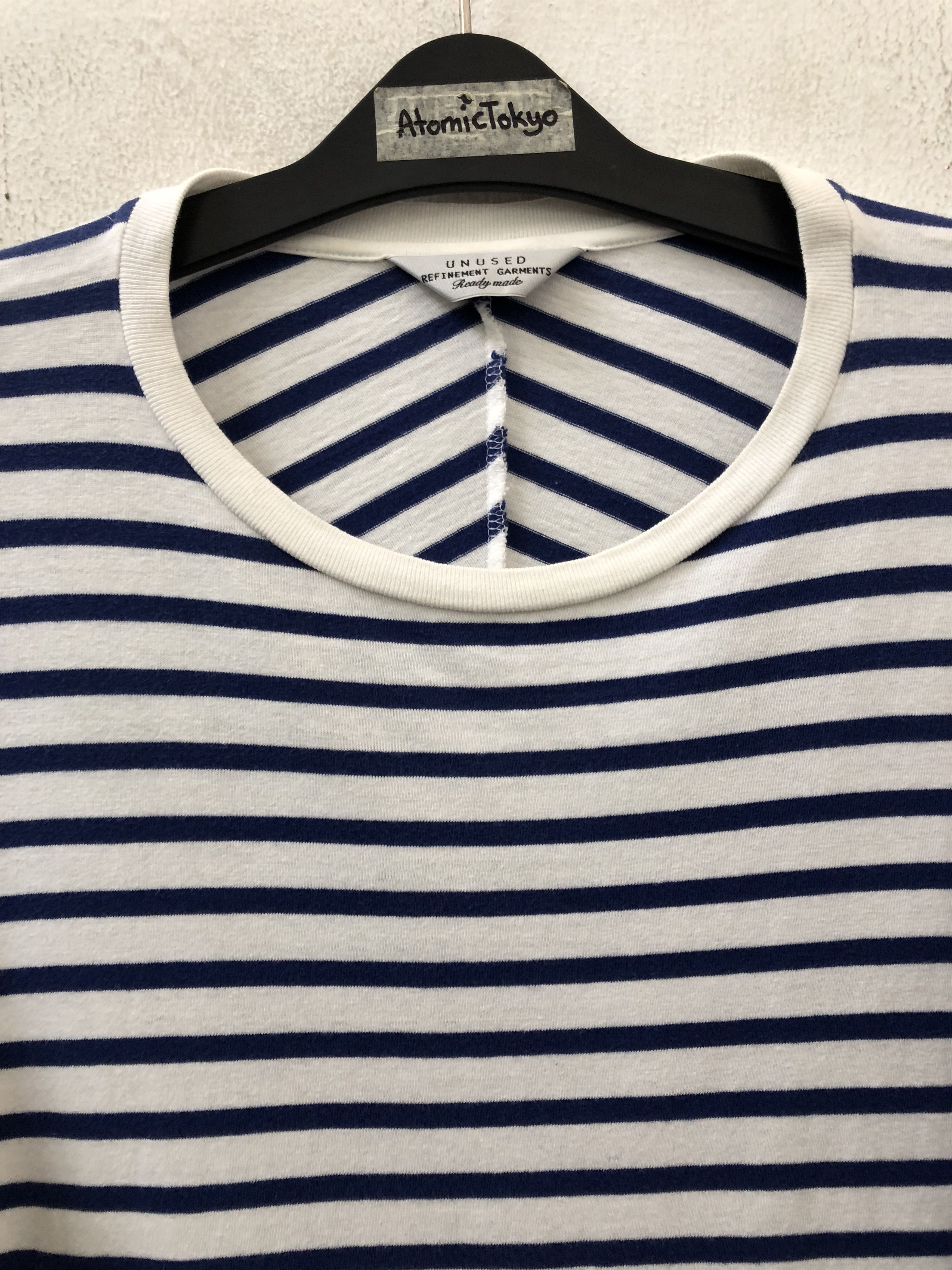 Unused UNUSED Japan Baggy Blue White Striped T shirt Size US M / EU 48-50 / 2 - 5 Thumbnail