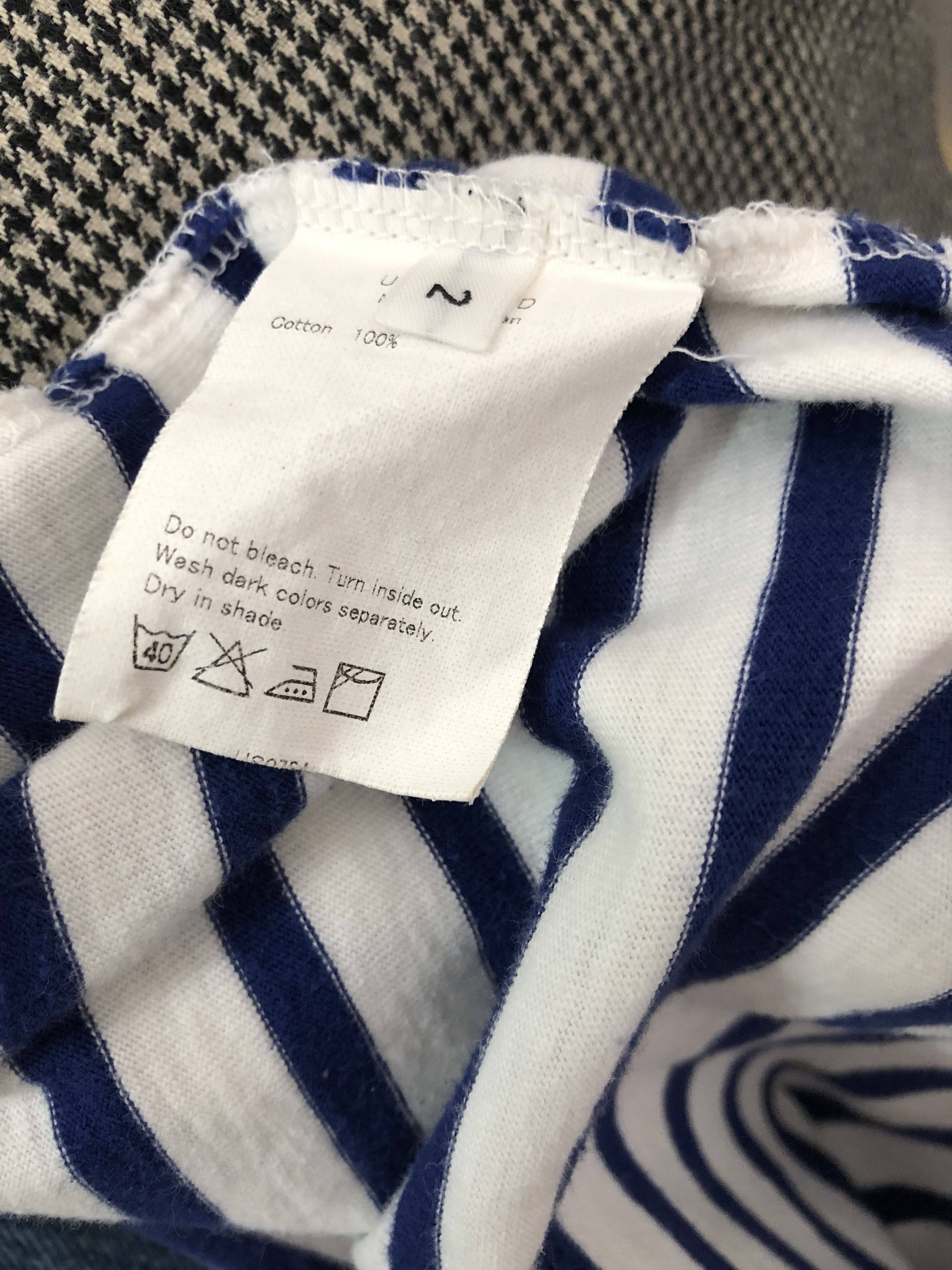 Unused UNUSED Japan Baggy Blue White Striped T shirt Size US M / EU 48-50 / 2 - 11 Thumbnail