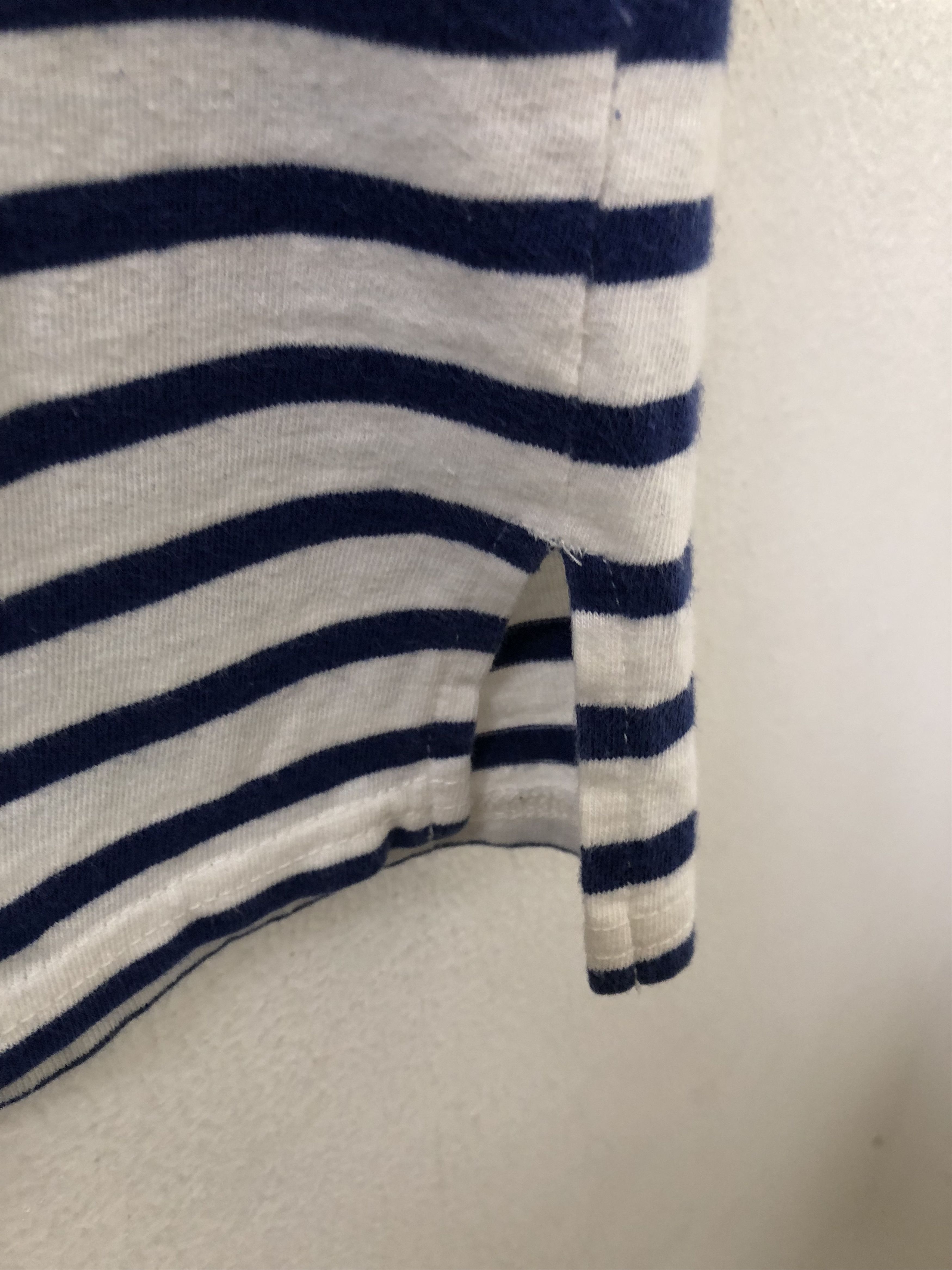 Unused UNUSED Japan Baggy Blue White Striped T shirt Size US M / EU 48-50 / 2 - 8 Thumbnail