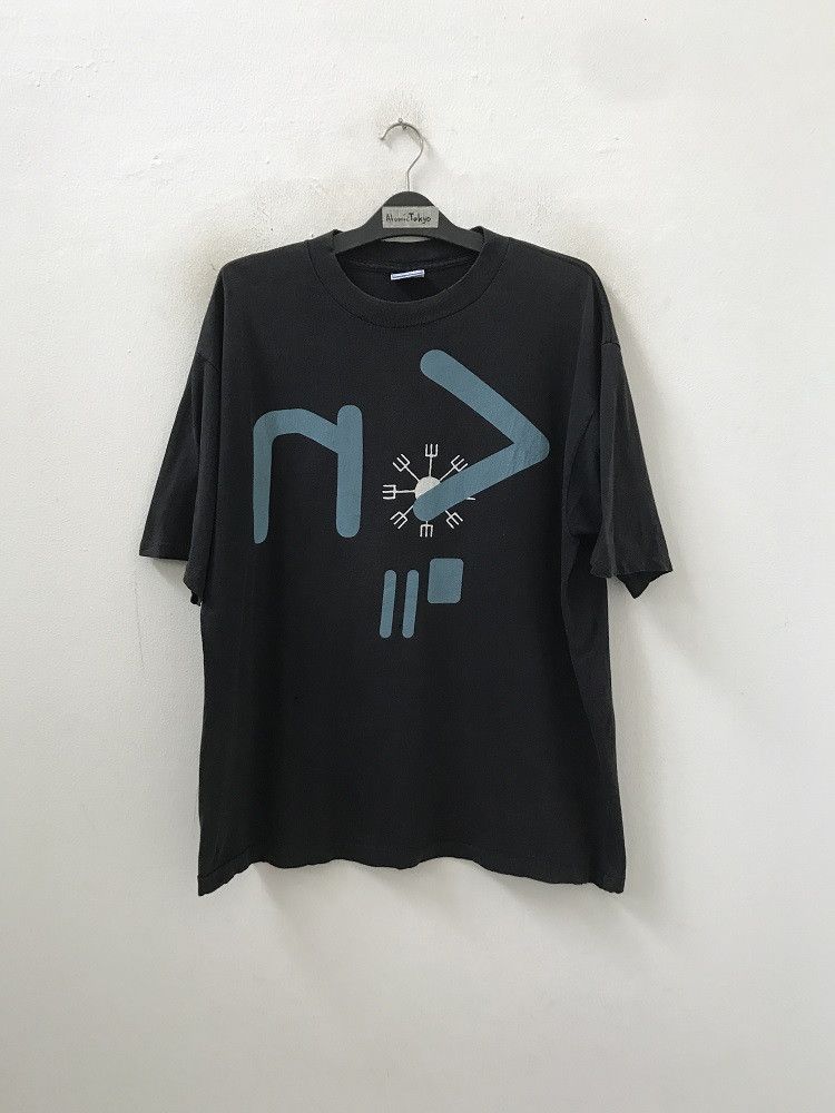 Band Tees 👉🔥 Vintage 90s Nine Inch Nails Rock Band t shirt Size US XL / EU 56 / 4 - 2 Thumbnail