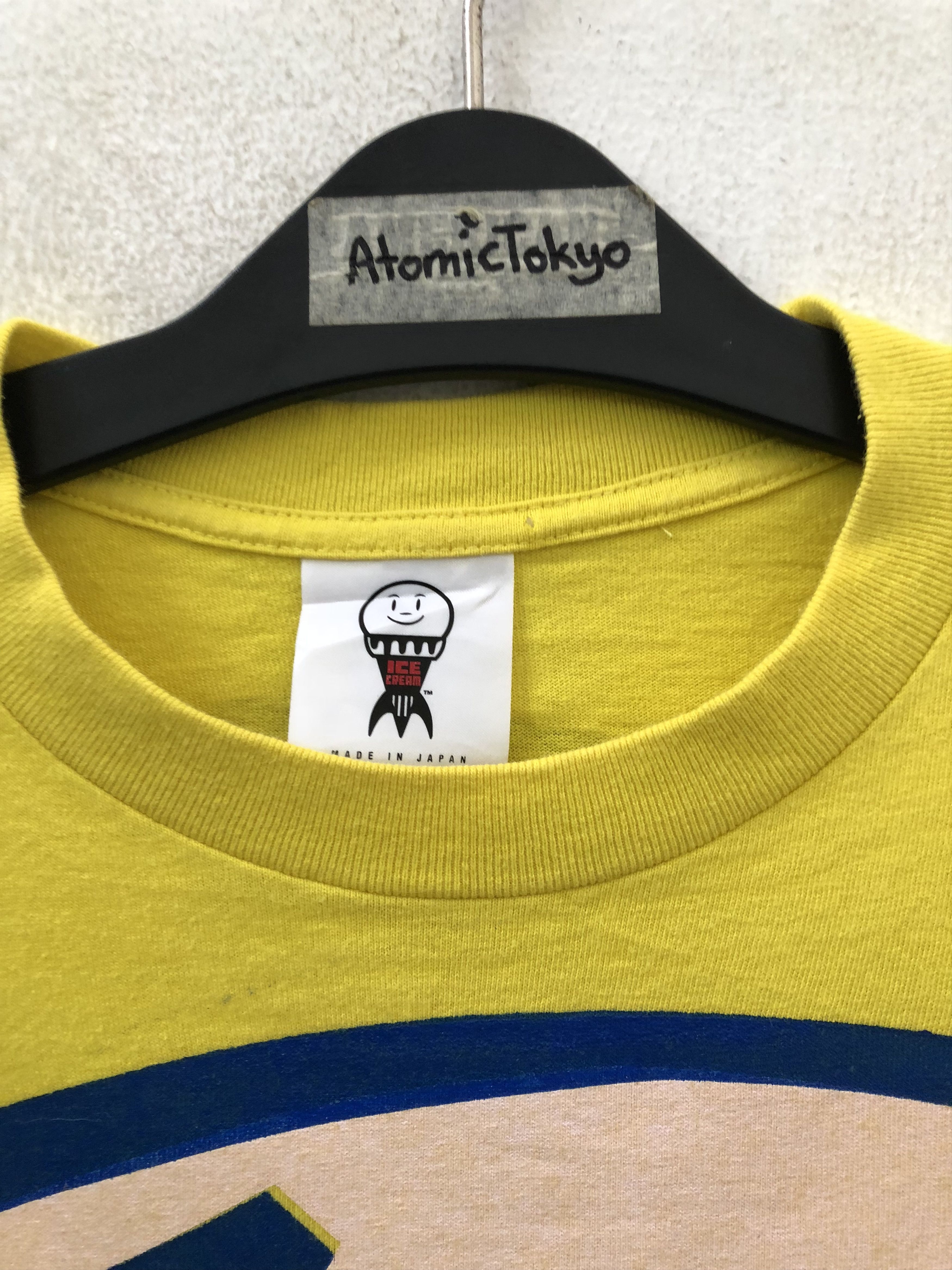 Billionaire Boys Club × Icecream BBC Icecream Made in Japan Big Print Yellow t shirt Size US M / EU 48-50 / 2 - 5 Thumbnail