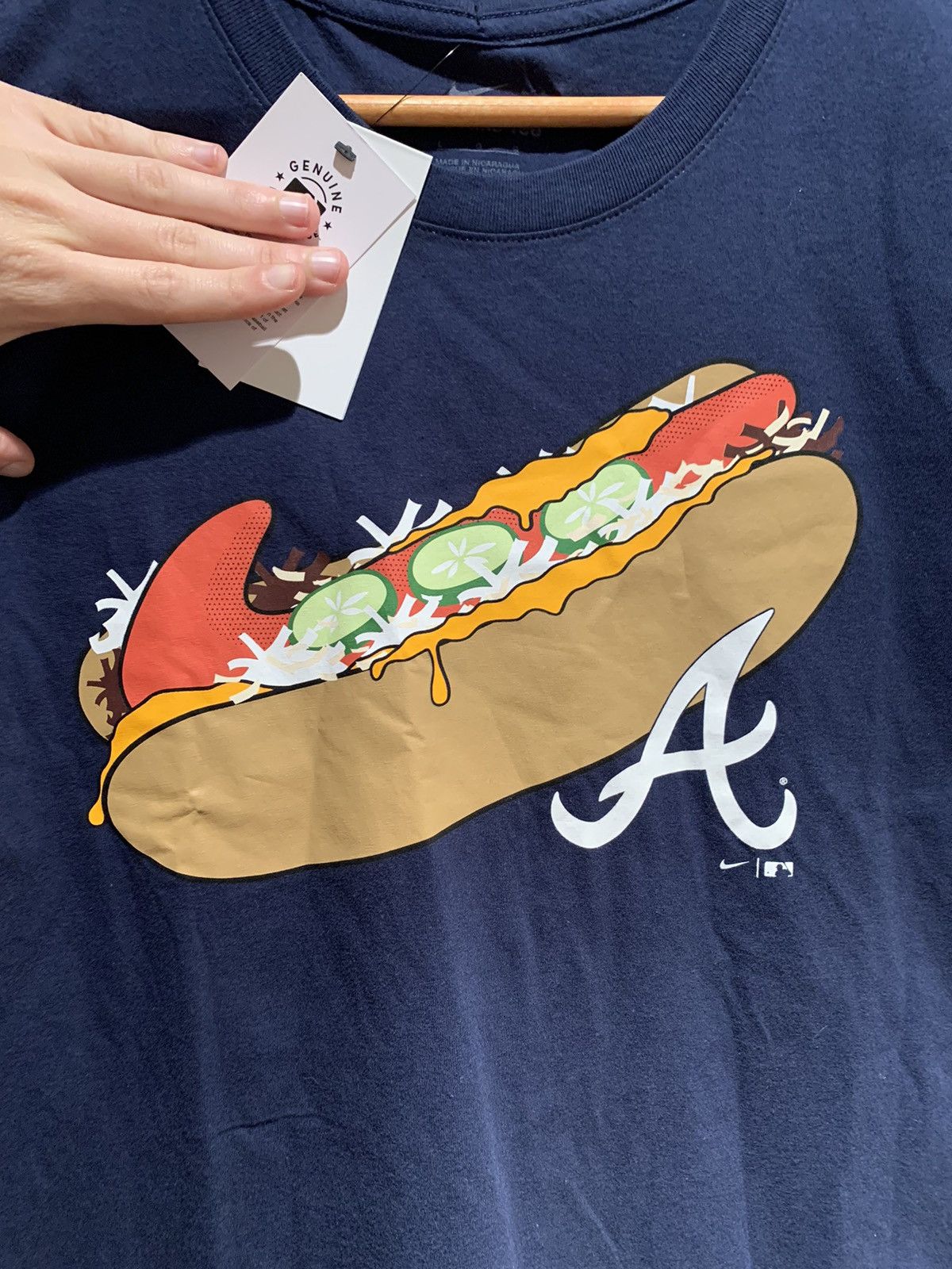 Nike hot dog shirt best sale