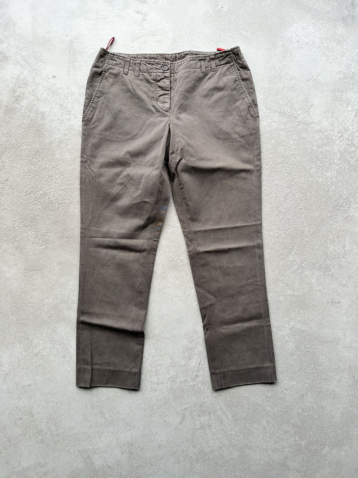 Image of Archival Clothing Vintage Prada Cropped Pants in Brown, Men's (Size 30)