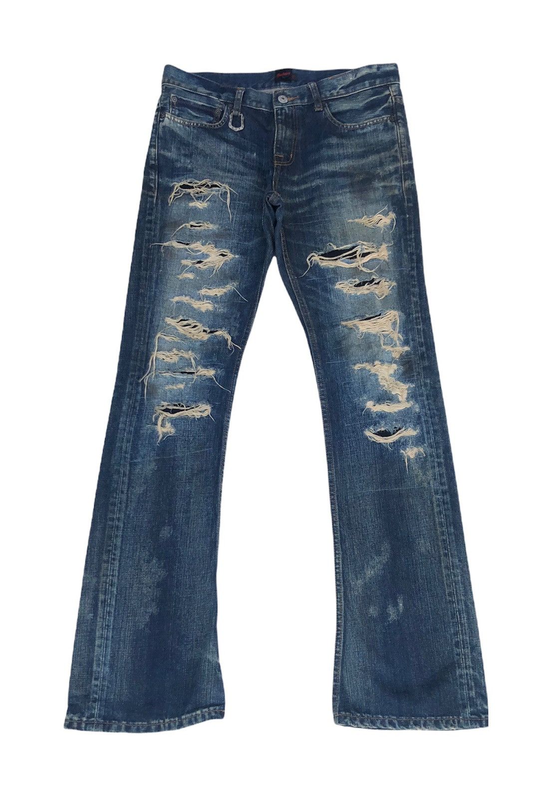 JACKROSE Jack Rose Sick Distressed Flare Jeans s6 | Grailed