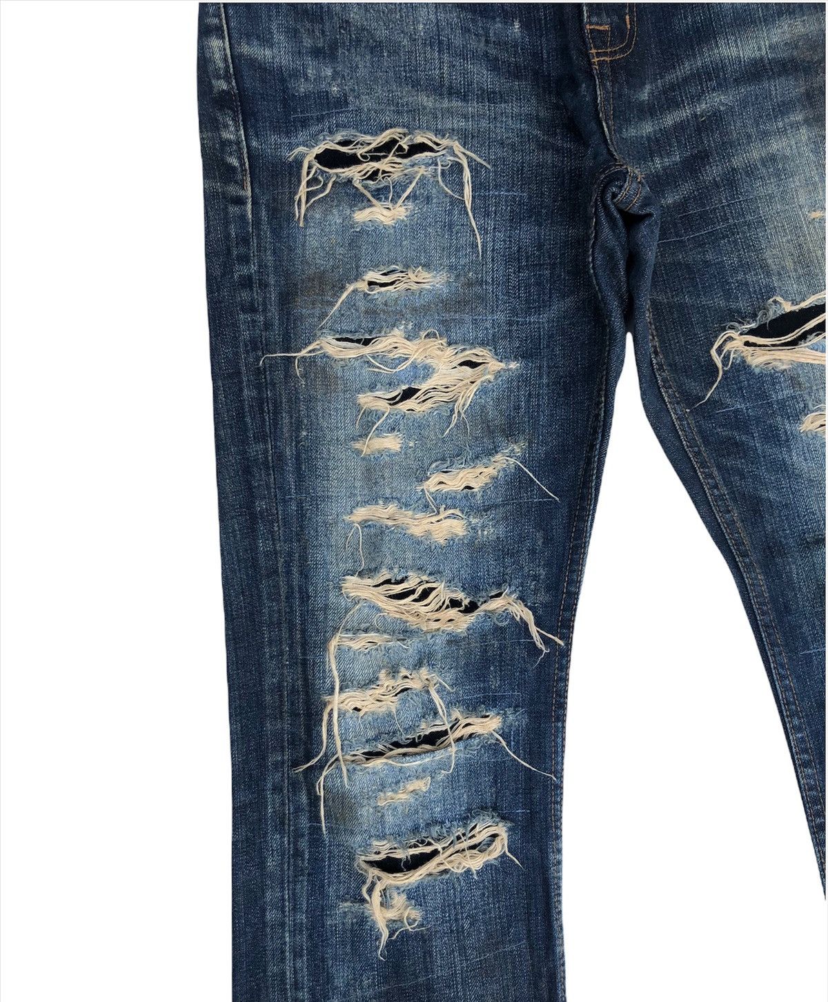 JACKROSE 🔥Mega Rare🔥Jack Rose Distressed Flare Jeans Size US 33 - 6 Thumbnail