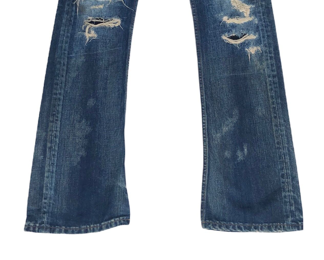 JACKROSE 🔥Mega Rare🔥Jack Rose Distressed Flare Jeans Size US 33 - 4 Thumbnail