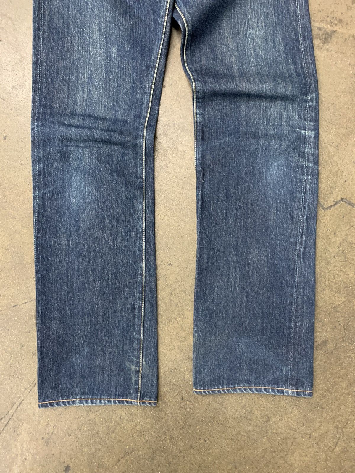 Jeans Vintage Lookalike Kapital Par Sandro Ferrone - Taille W30 (S), Coupe Droite, Bleu, Occasion Très Bon état