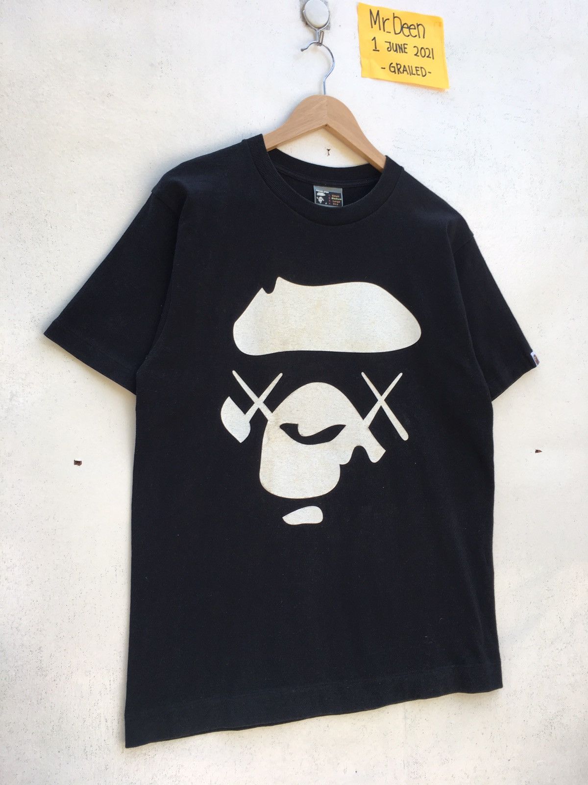 Bape × Kaws Bape x Kaws Ape Face Tee | Grailed