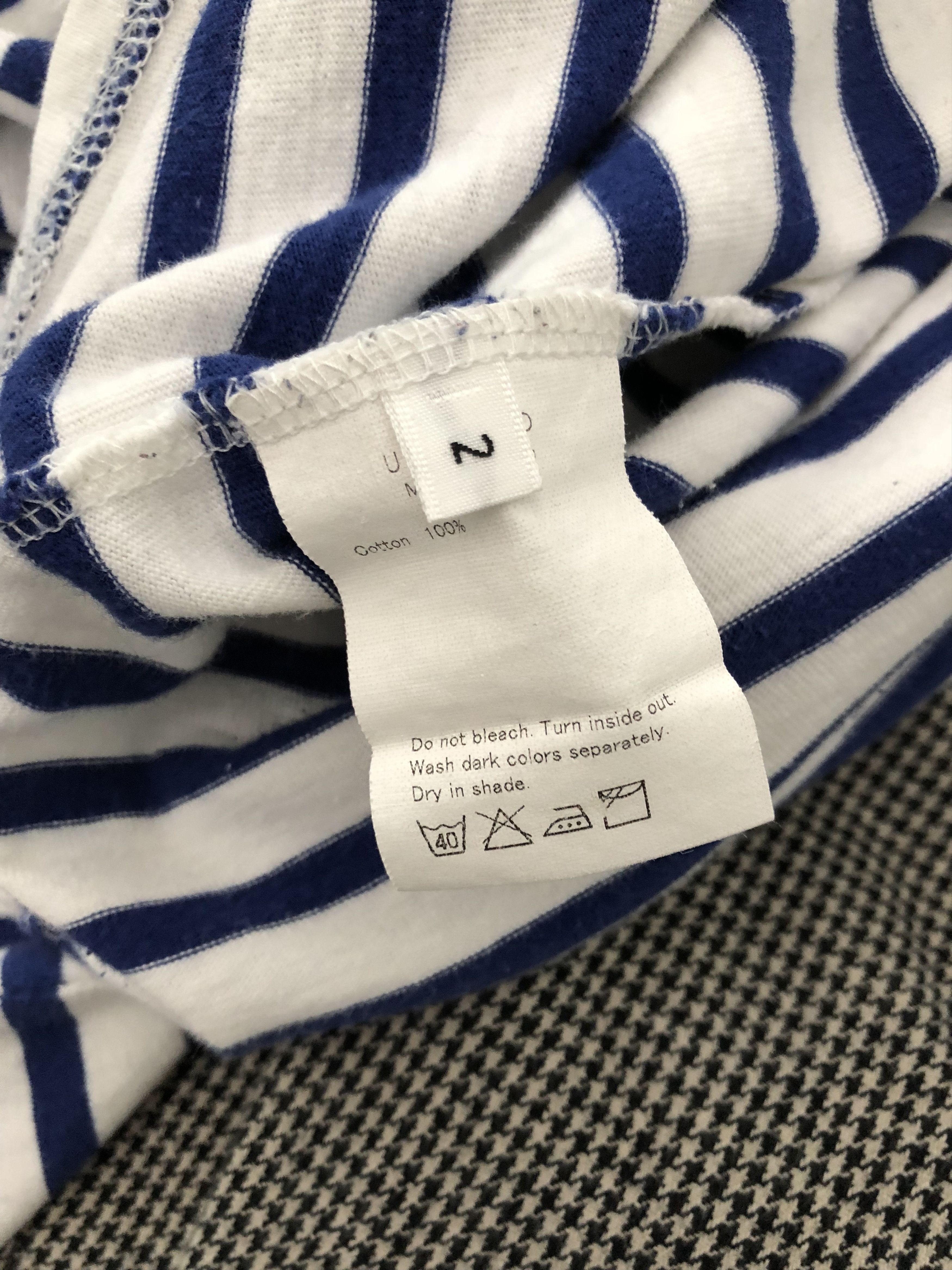 Unused UNUSED Japan Baggy Blue White Striped Long Sleeve T shirt Size US M / EU 48-50 / 2 - 8 Thumbnail