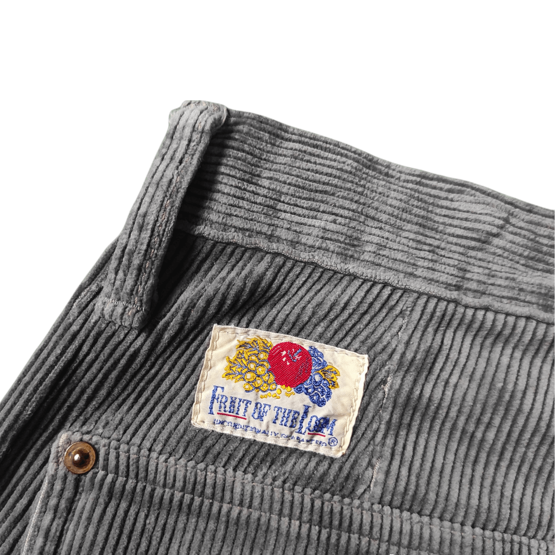 Fruit Of The Loom VINTAGE Fruit Of The Loom X Edwin Corduroy Pants Size US 26 / EU 42 - 2 Thumbnail