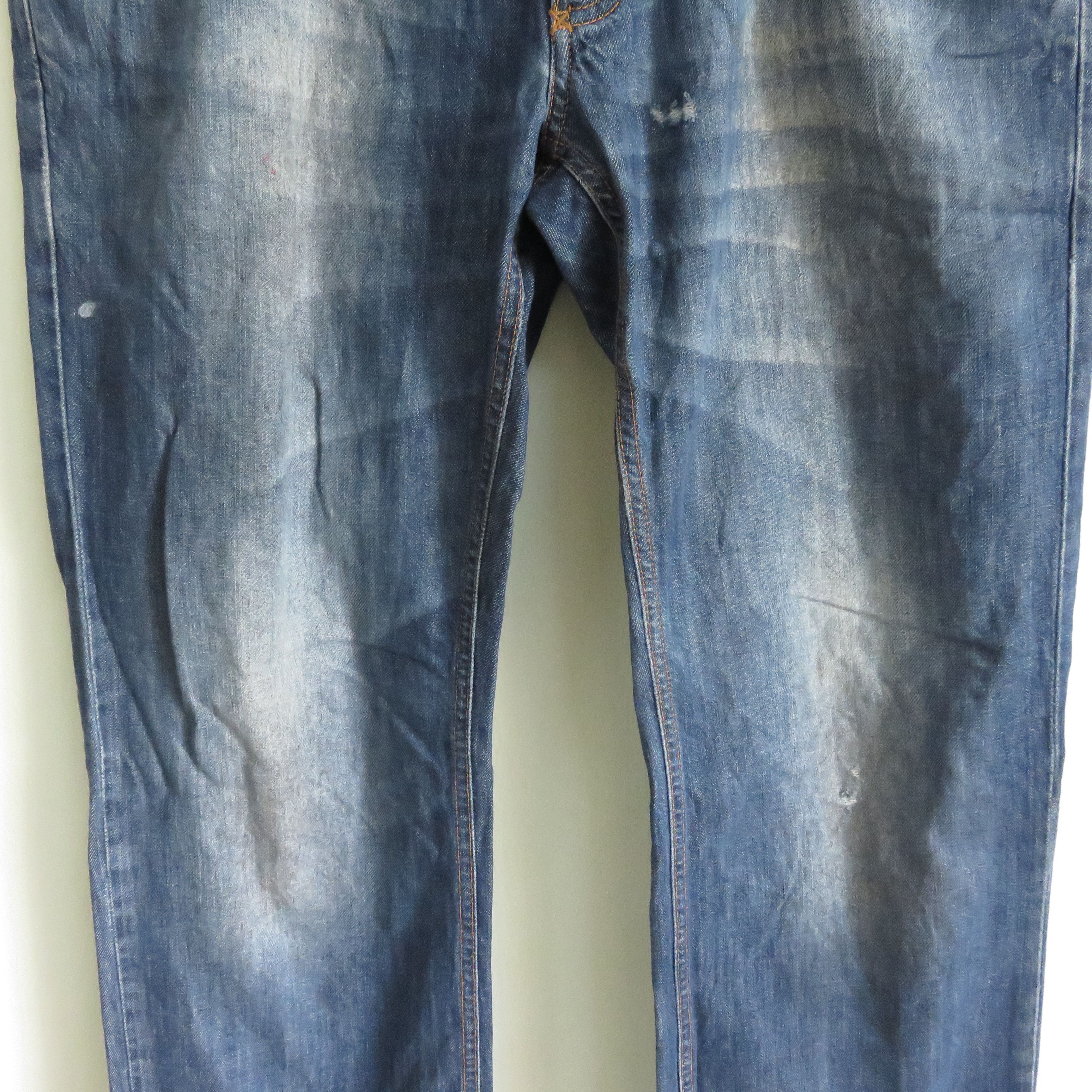 Dolce & Gabbana × Vintage Dolce & Gabbana Distressed Denim Lampo Jeans Size US 34 / EU 50 - 3 Thumbnail