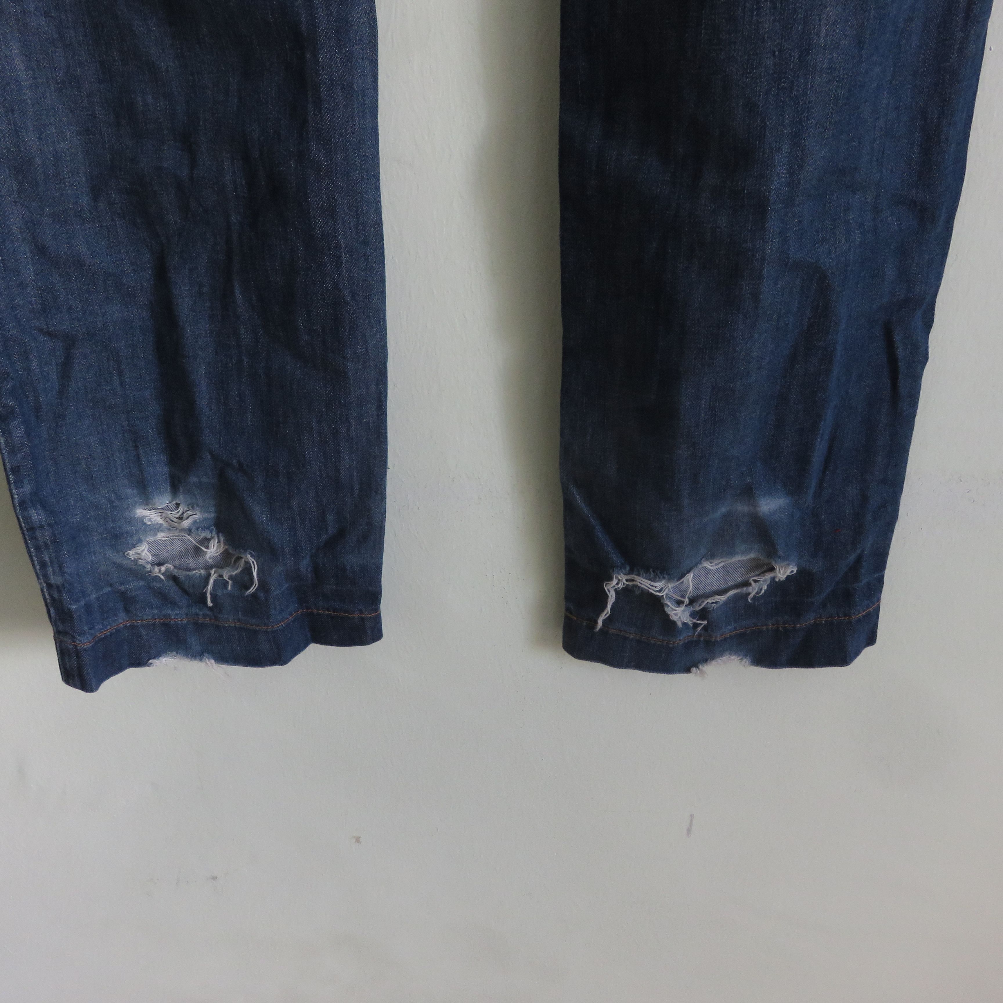 Dolce & Gabbana × Vintage Dolce & Gabbana Distressed Denim Lampo Jeans Size US 34 / EU 50 - 12 Thumbnail