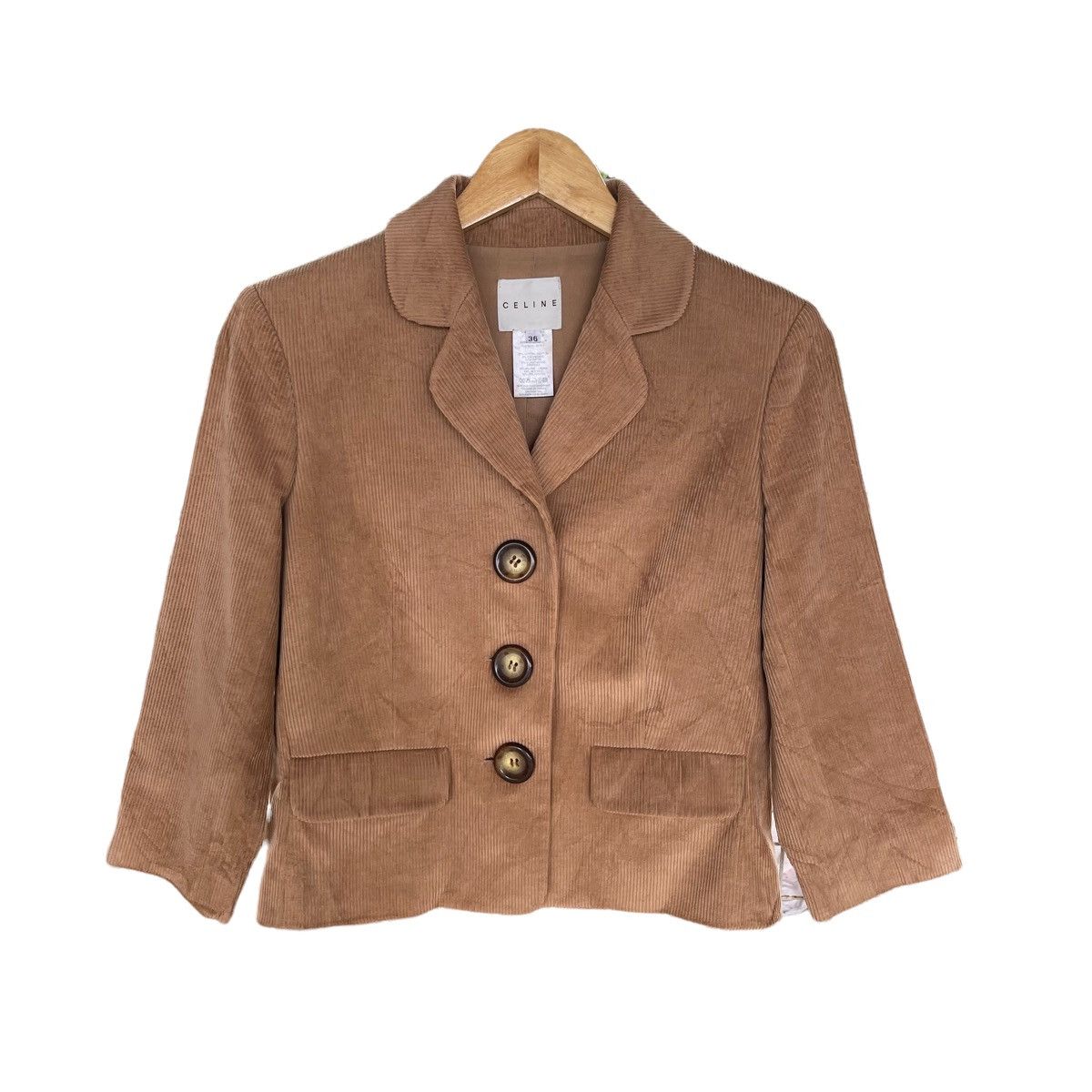 Celine Celine Corduroy Cropped Jacket Size XS / US 0-2 / IT 36-38 - 8 Thumbnail