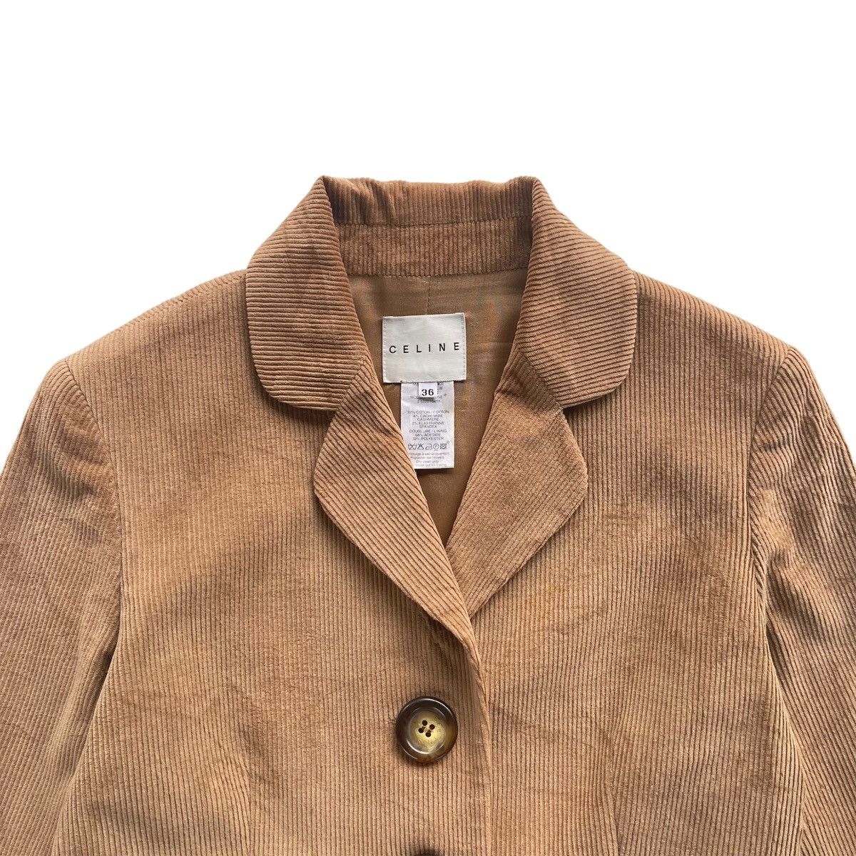 Celine Celine Corduroy Cropped Jacket Size XS / US 0-2 / IT 36-38 - 2 Thumbnail