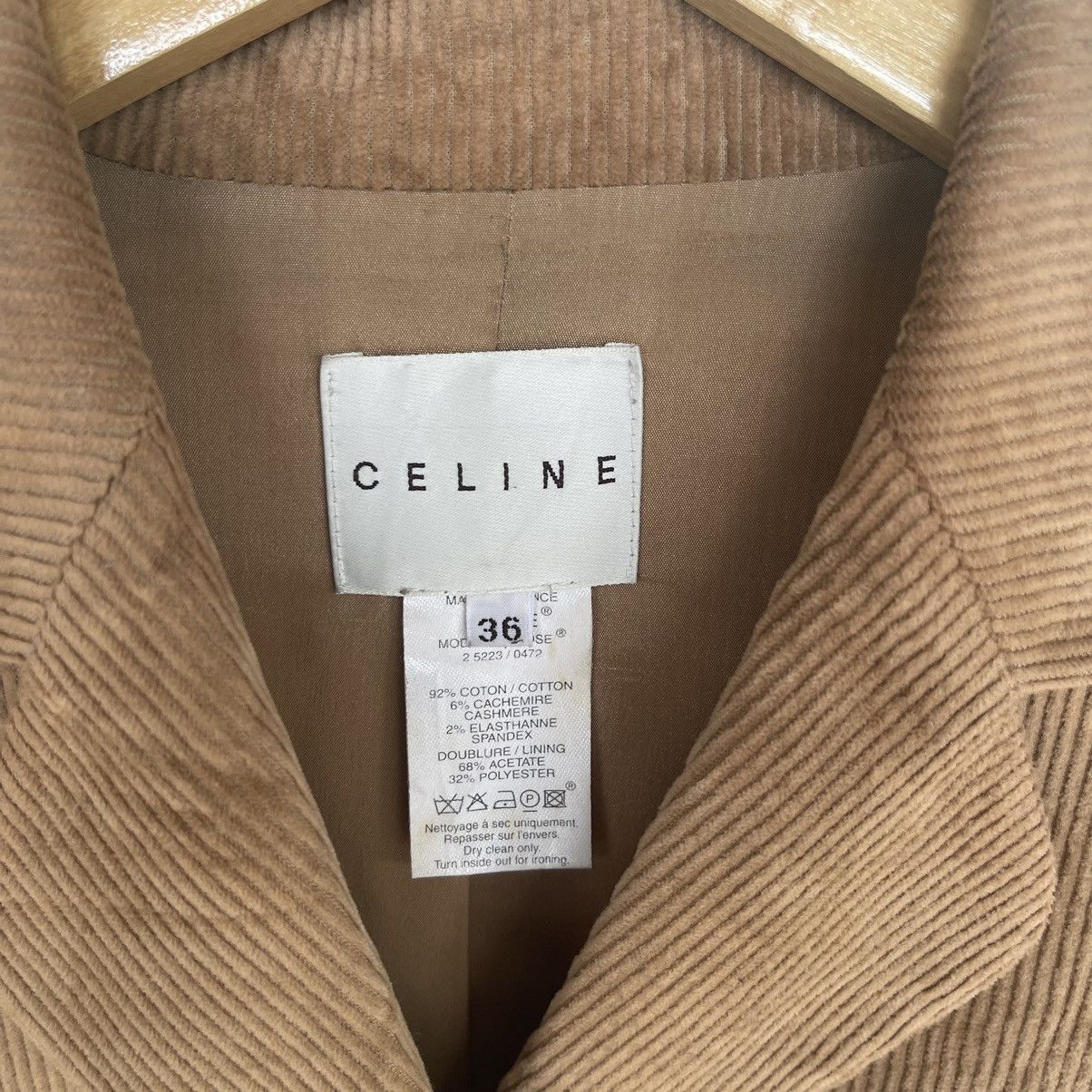 Celine Celine Corduroy Cropped Jacket Size XS / US 0-2 / IT 36-38 - 9 Thumbnail