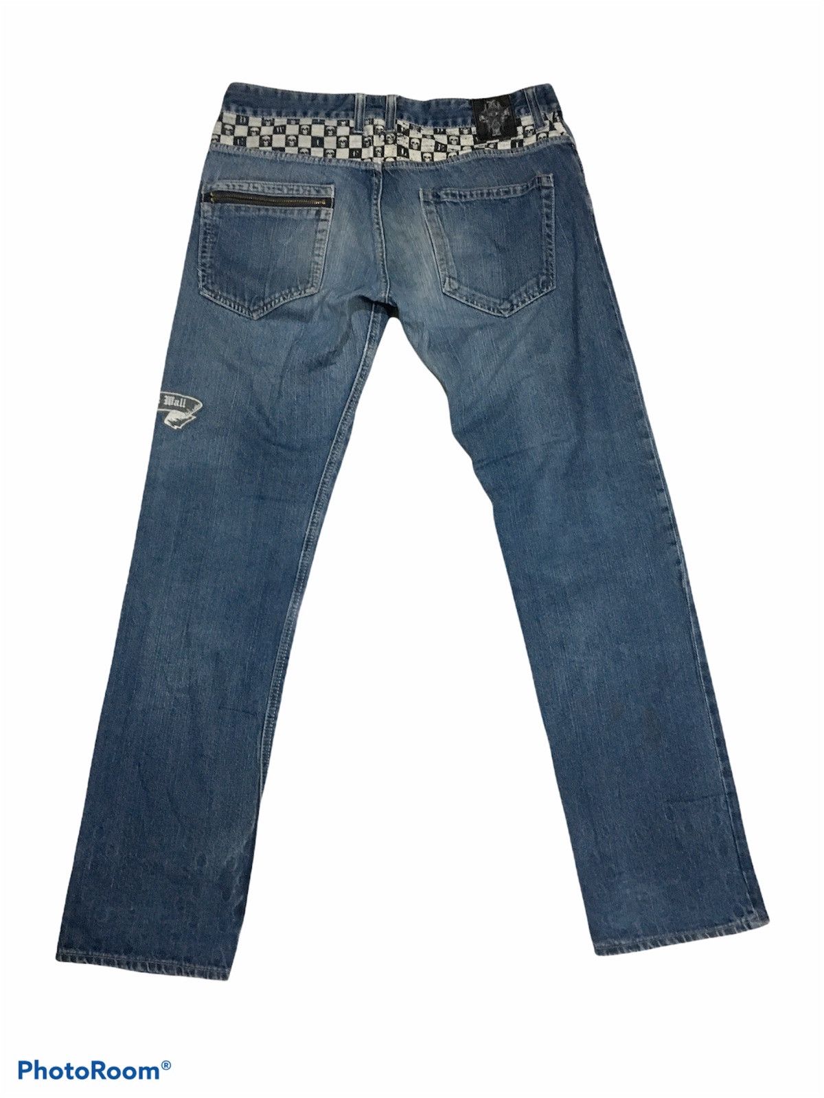 Japanese Brand × Seditionaries 🔥STEALS🔥Skull Distressed Denim Size US 34 / EU 50 - 4 Thumbnail