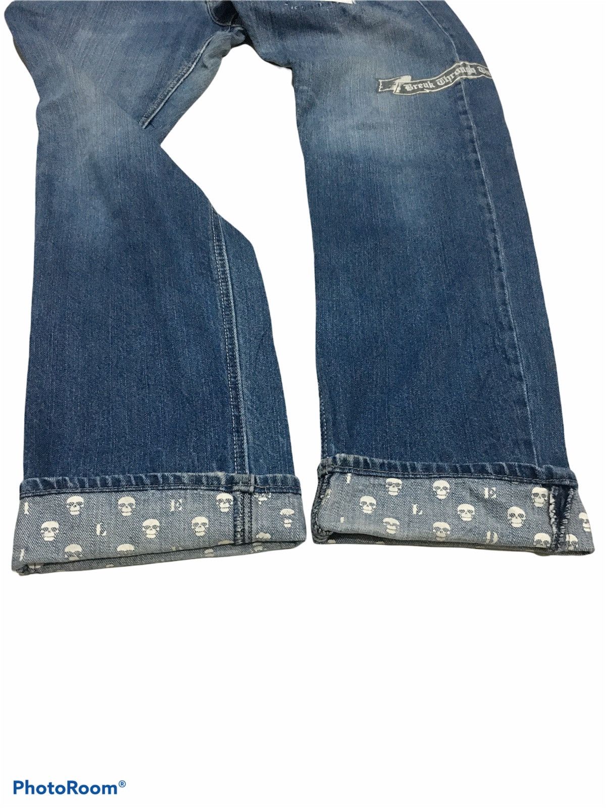 Japanese Brand × Seditionaries 🔥STEALS🔥Skull Distressed Denim Size US 34 / EU 50 - 7 Thumbnail