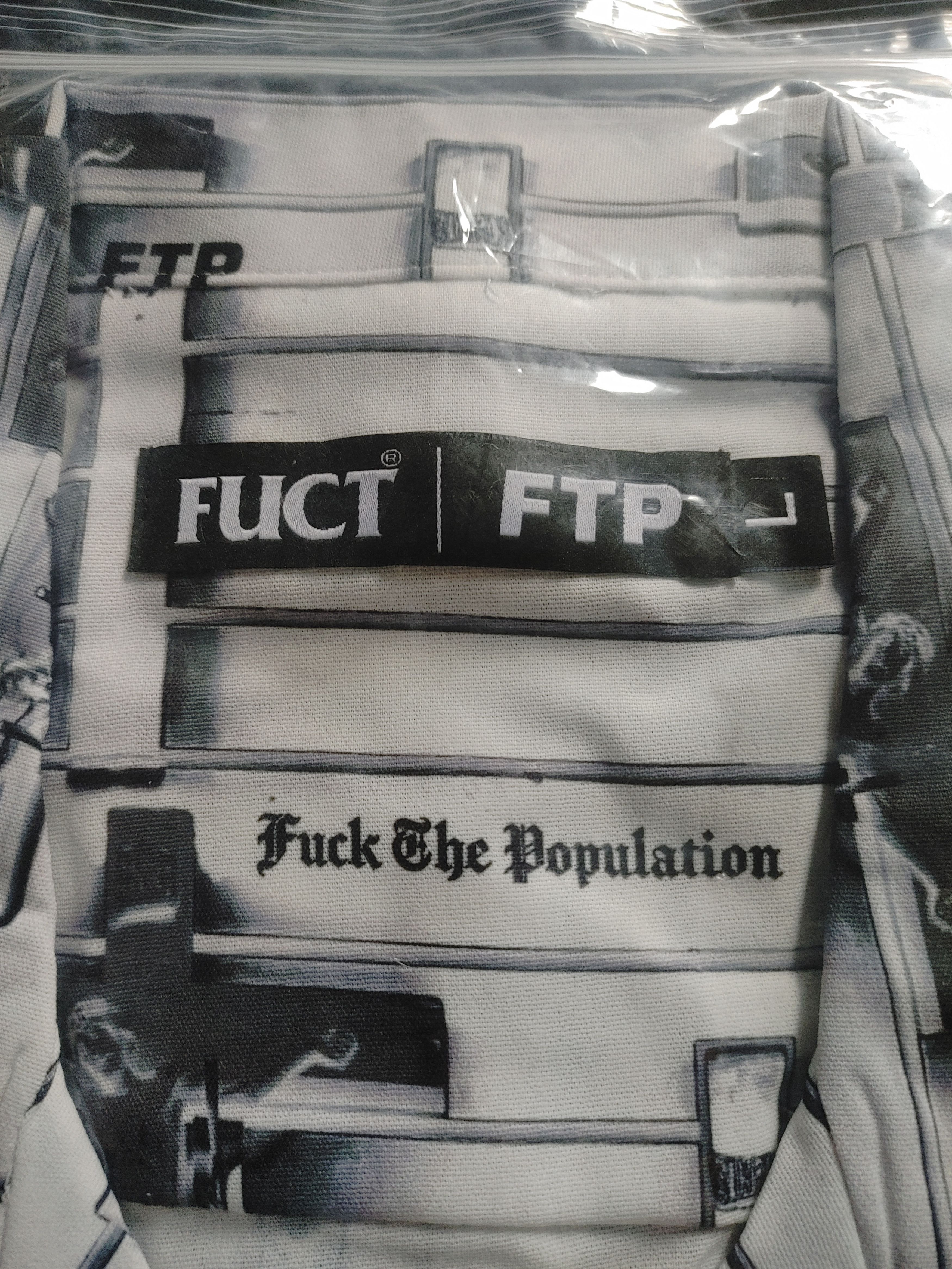 FUCT × Fuck The Population Fuct+Ftp Silver Cross Rayon Button-up Shirt Size US L / EU 52-54 / 3 - 3 Thumbnail