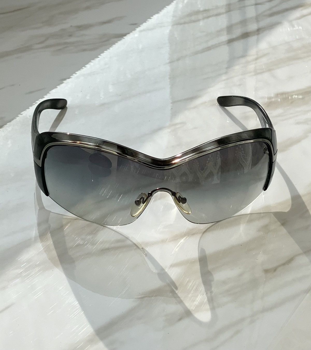 Prada × Vintage PRADA Mask Sunglasses SPR 06H Size ONE SIZE - 3 Thumbnail