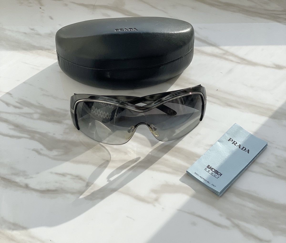 Prada × Vintage PRADA Mask Sunglasses SPR 06H Size ONE SIZE - 2 Thumbnail