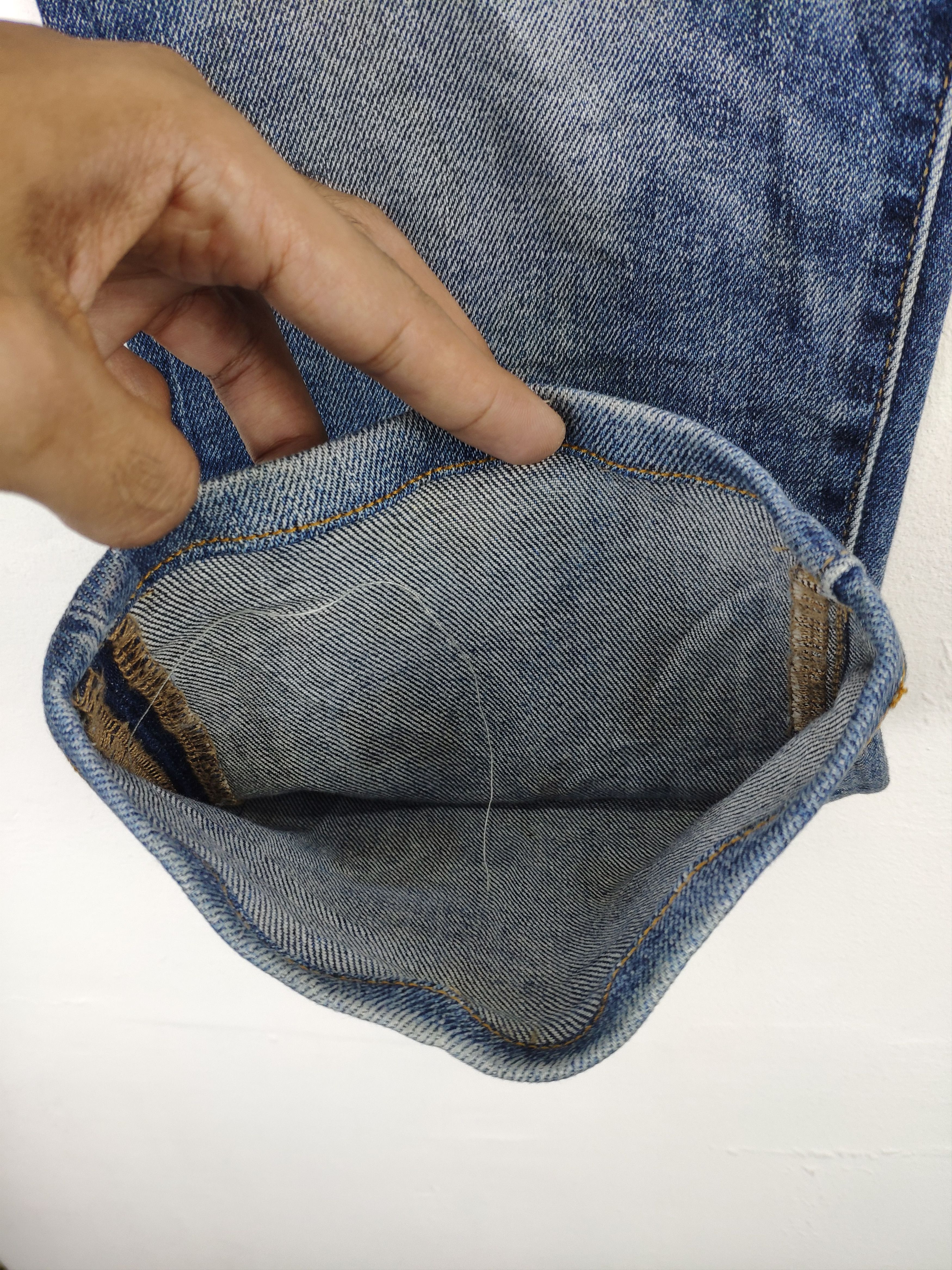 Japanese Brand 🇯🇵 Custom Made Uniqlo Jeans Distressed Kapital Boro Style Size US 36 / EU 52 - 8 Thumbnail