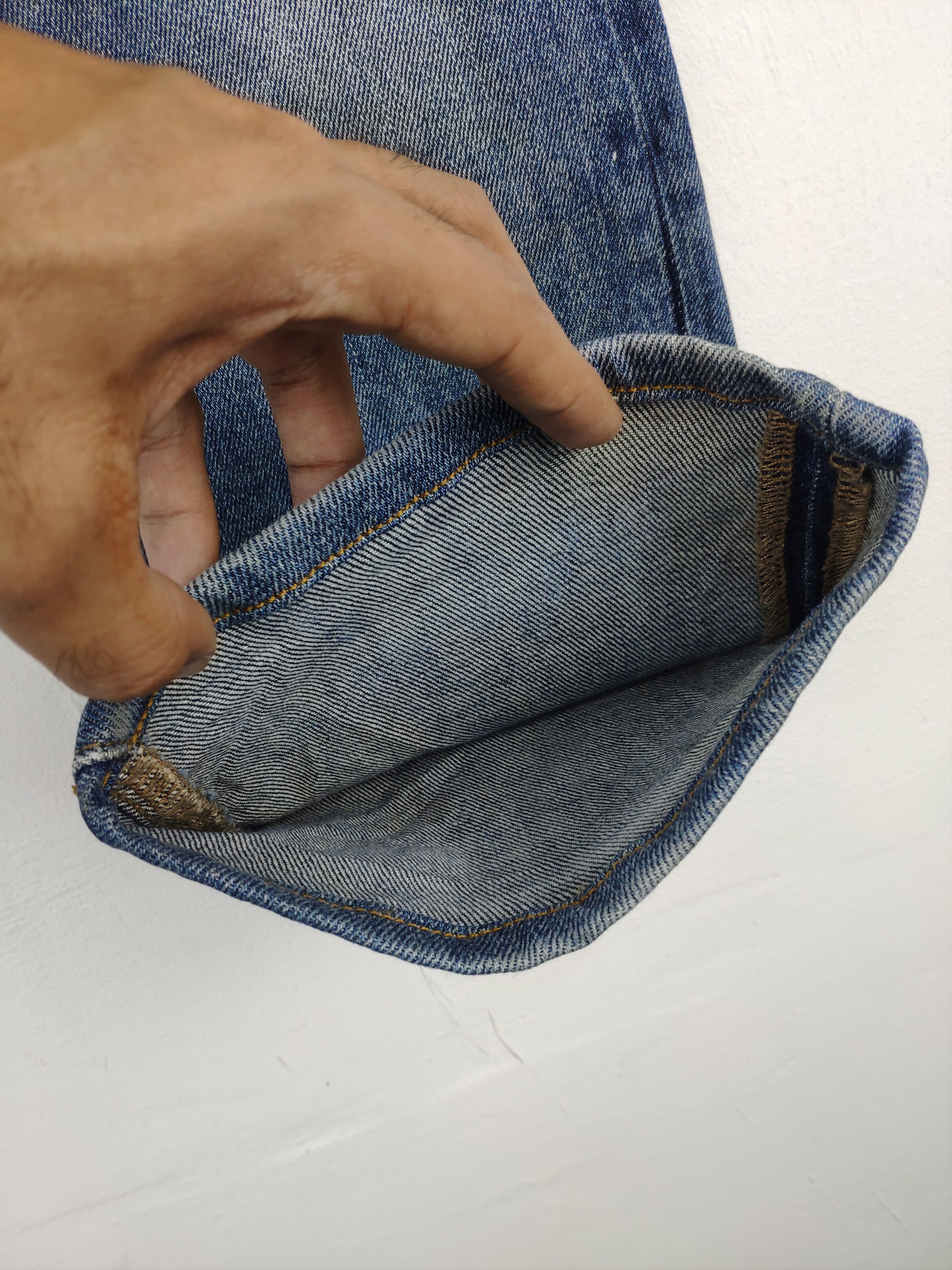 Japanese Brand 🇯🇵 Custom Made Uniqlo Jeans Distressed Kapital Boro Style Size US 36 / EU 52 - 7 Thumbnail